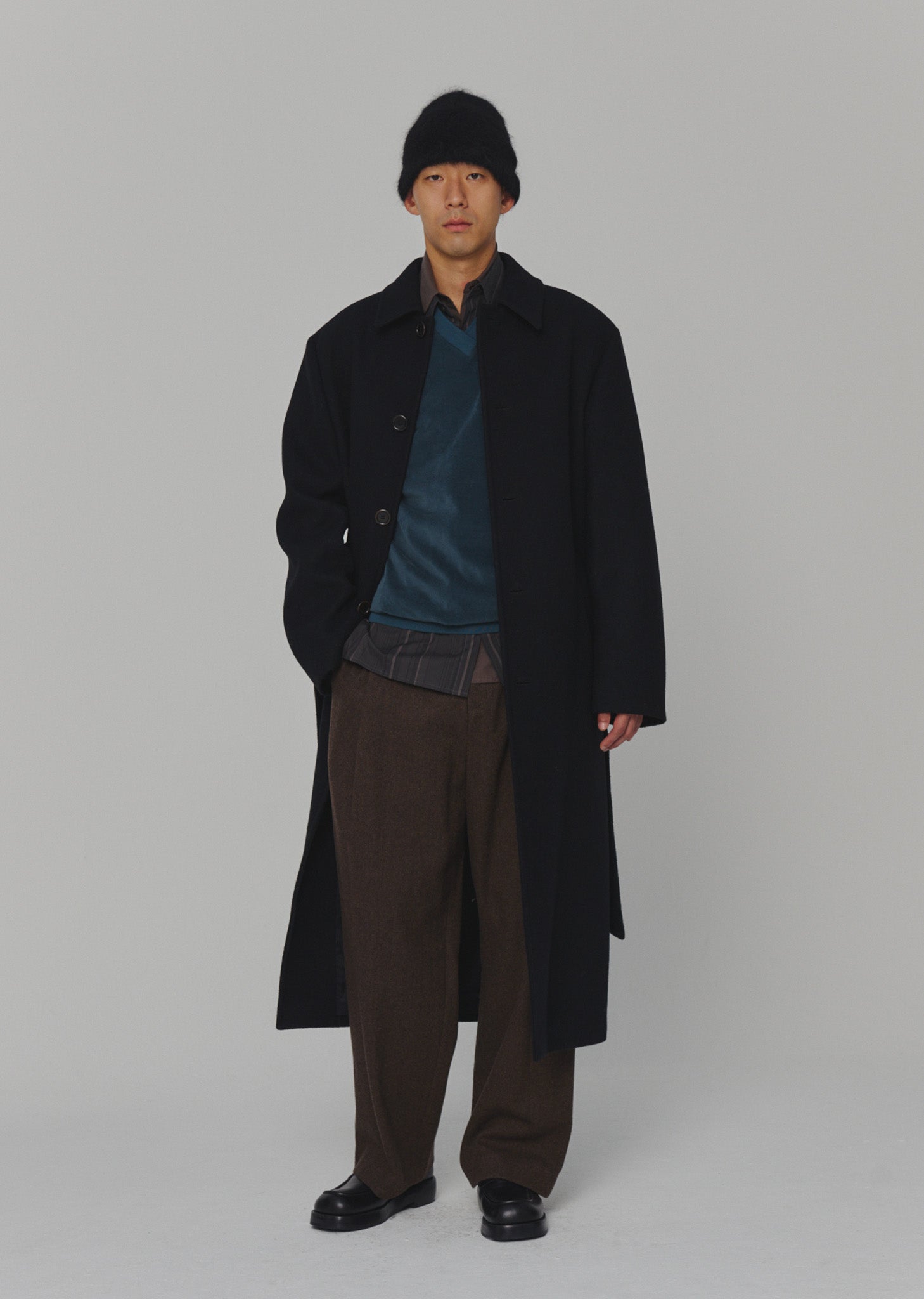 MENS SINGLE BREASTED LONG COAT (2 COLORS) – AMOMENTO JP MENS SINGLE BREASTED LONG COAT (2 COLORS) – AMOMENTO JP