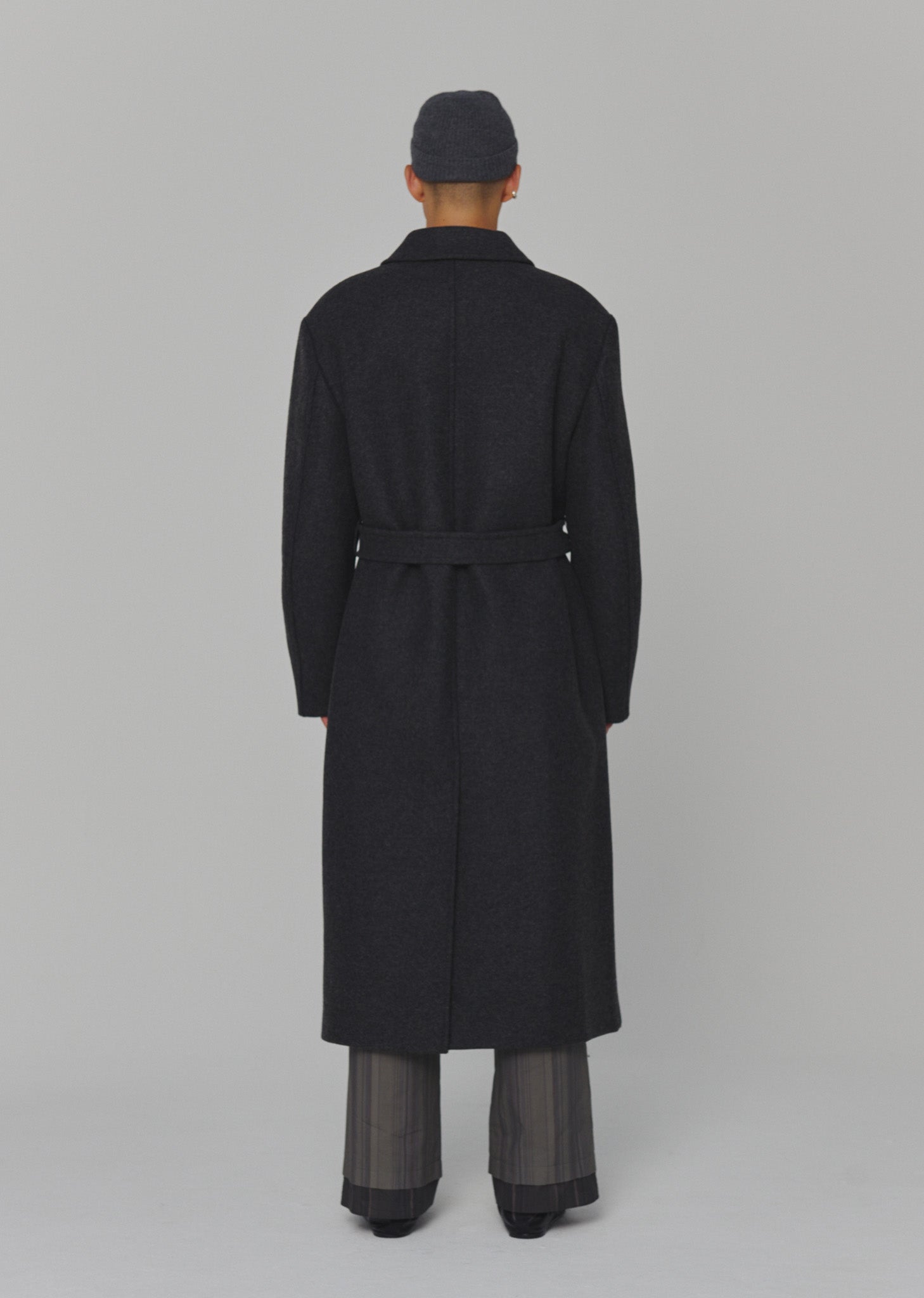 MENS SINGLE BREASTED LONG COAT (2 COLORS)