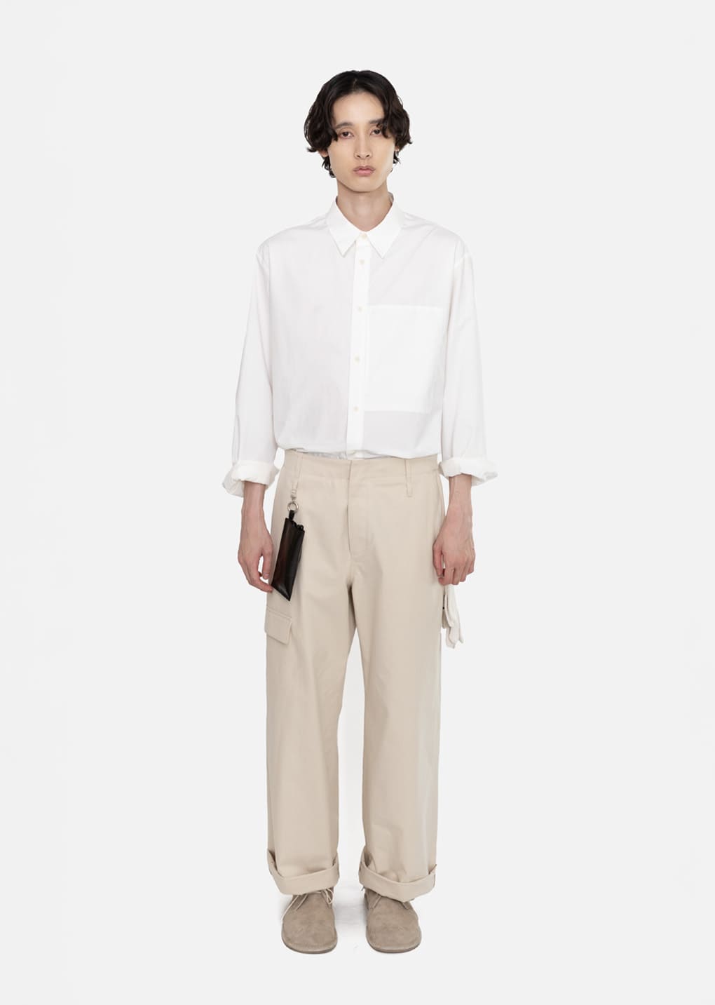 men's pocket work trousers, beige hover