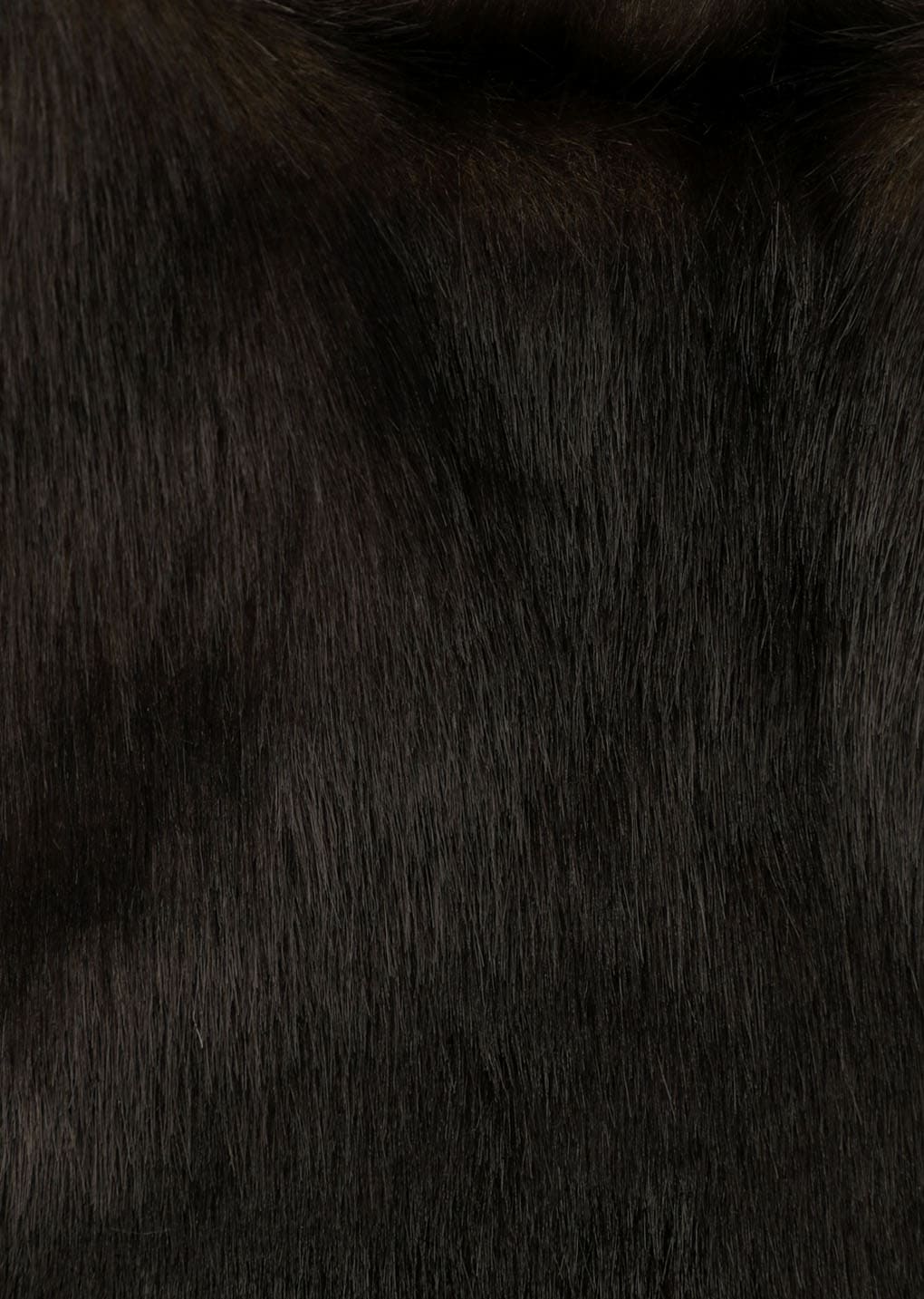 mini fur tote bag, dark brown