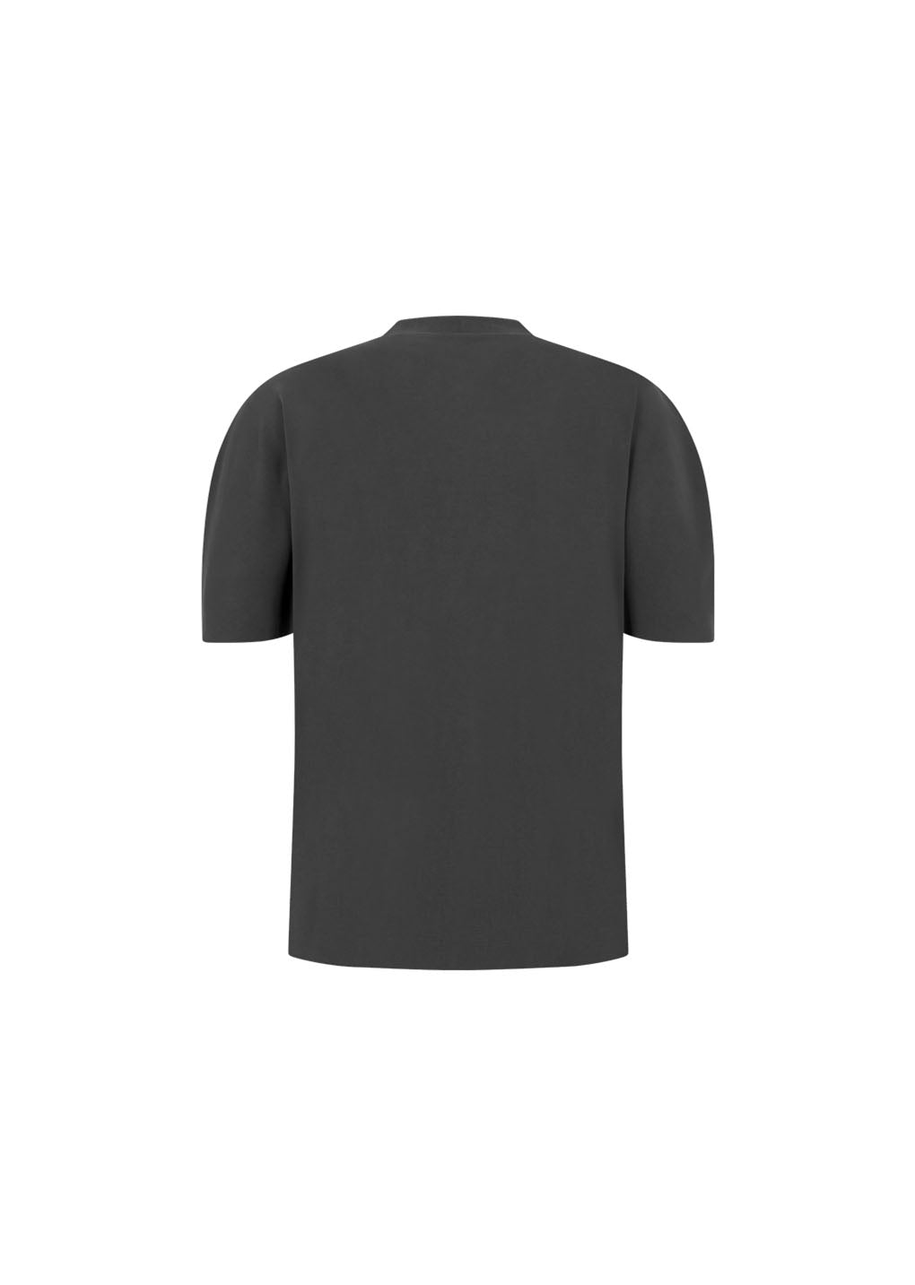 mock neck raglan t-shirt, charcoal hover