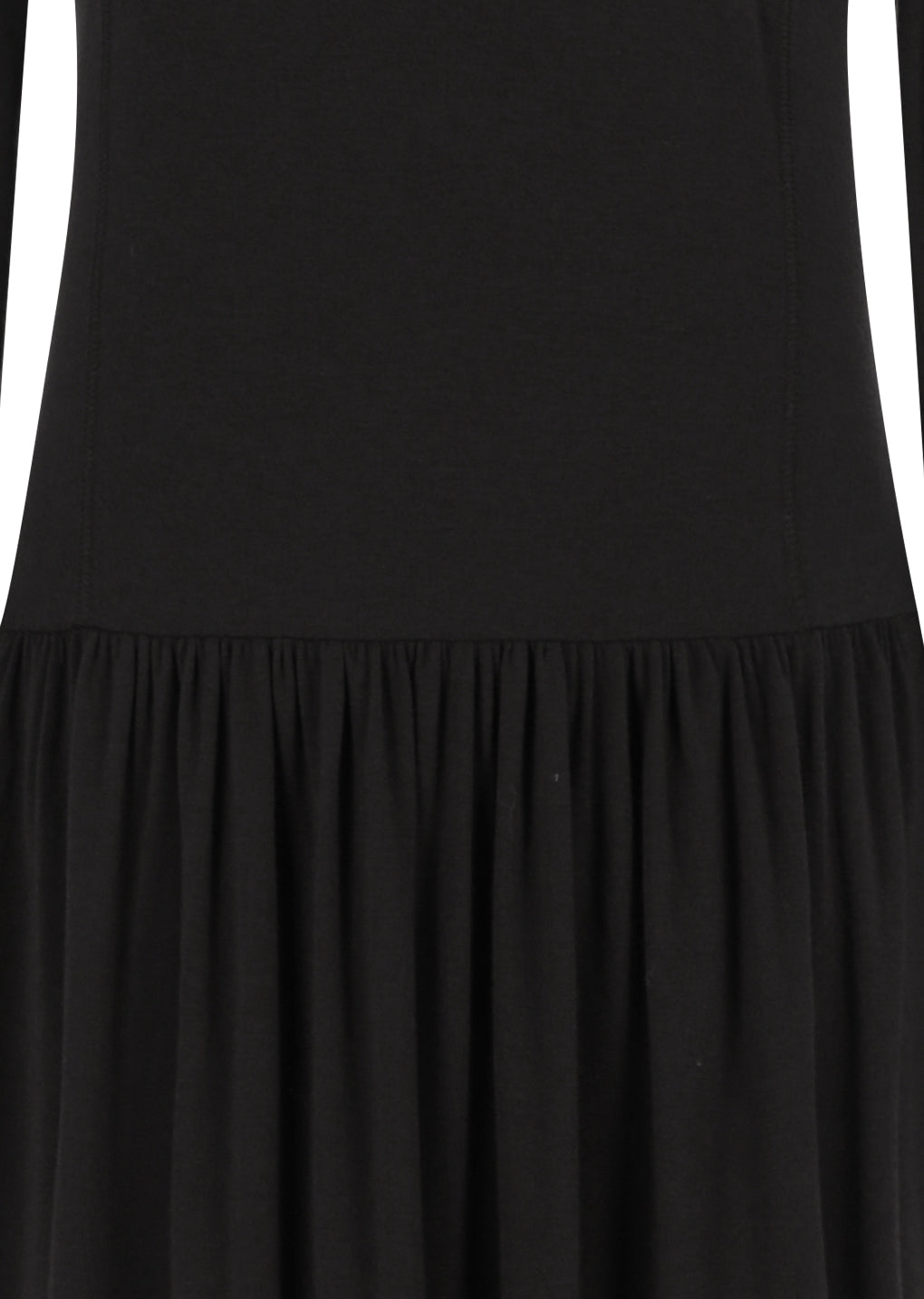 mock neck jersey dress, brown