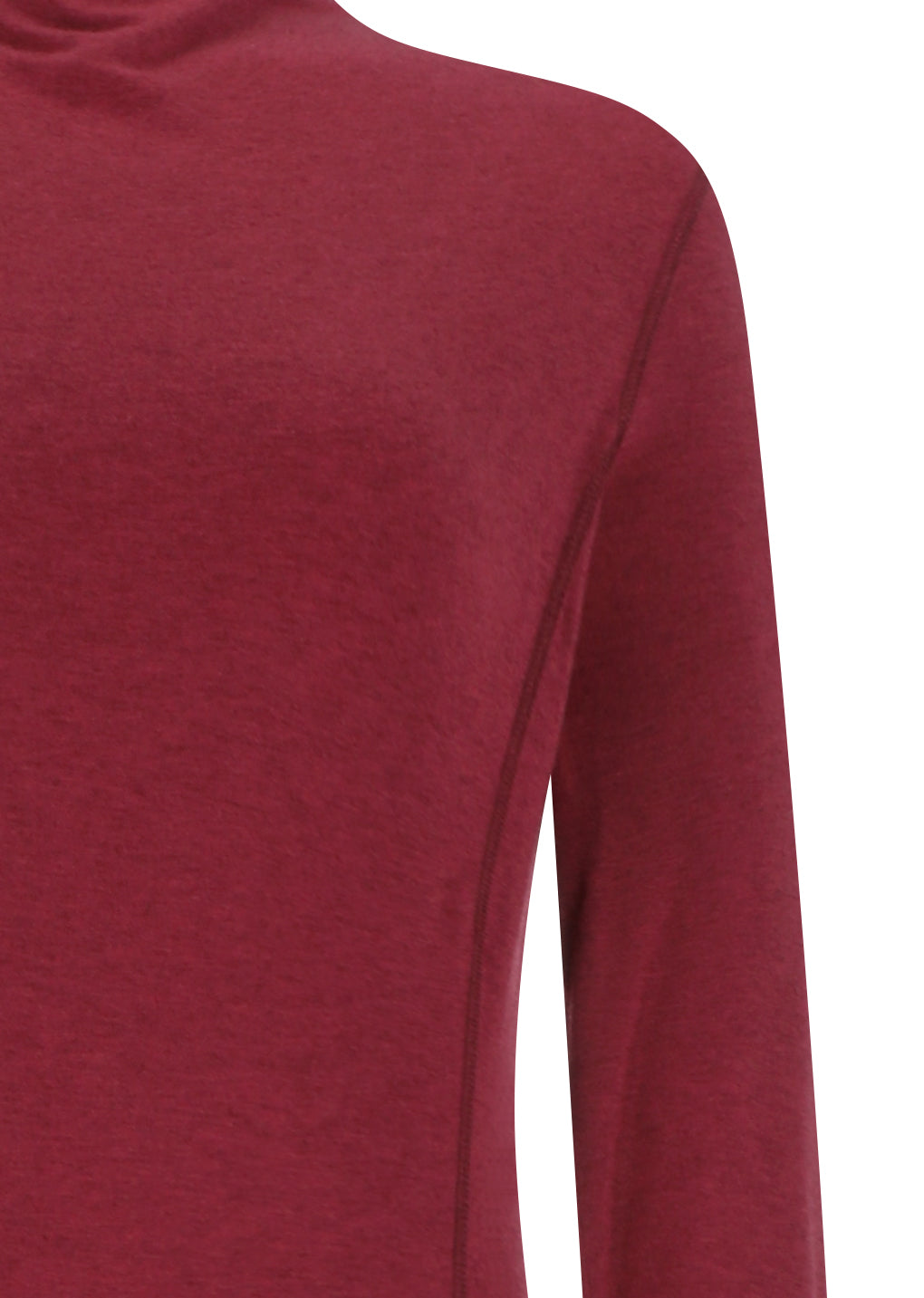 mock neck jersey dress, red