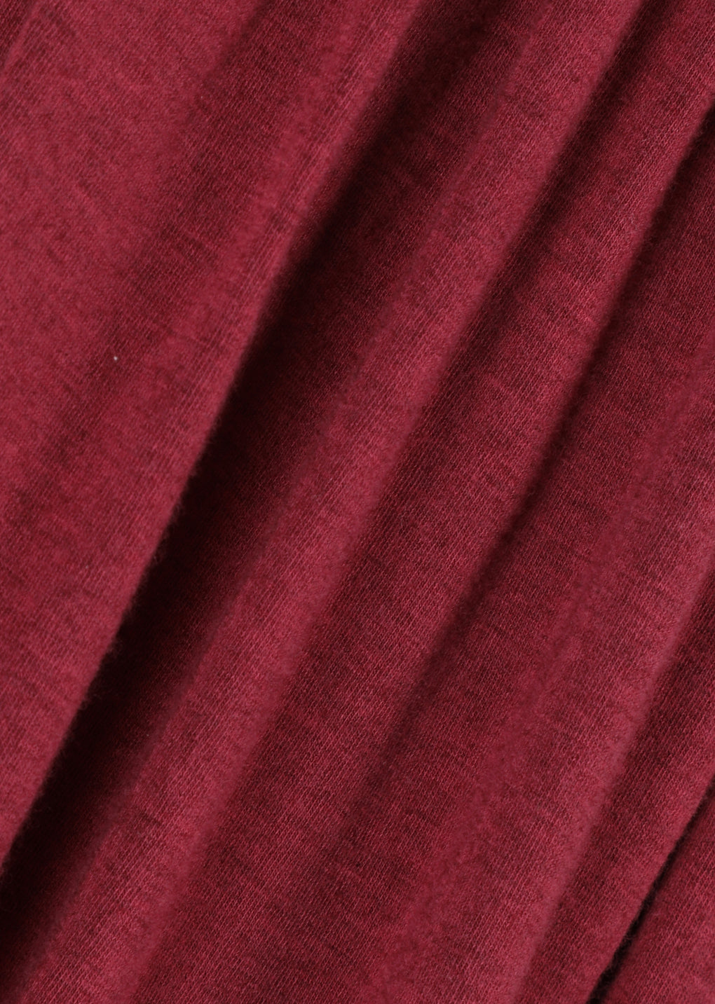 mock neck jersey dress, red