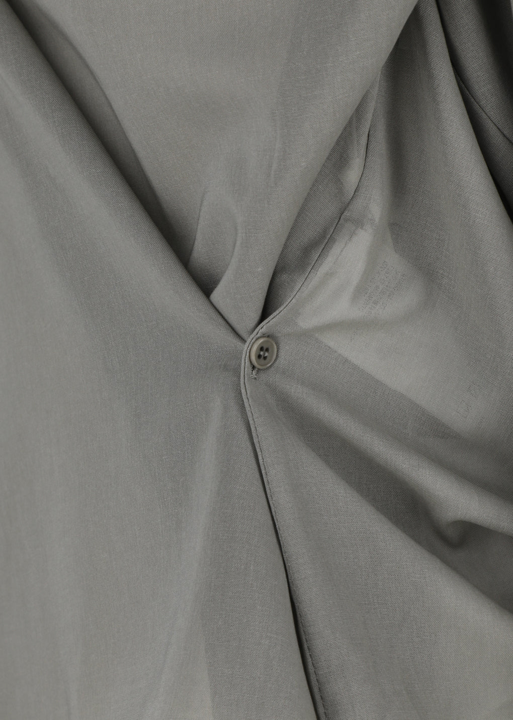 mock neck two way blouse, grey