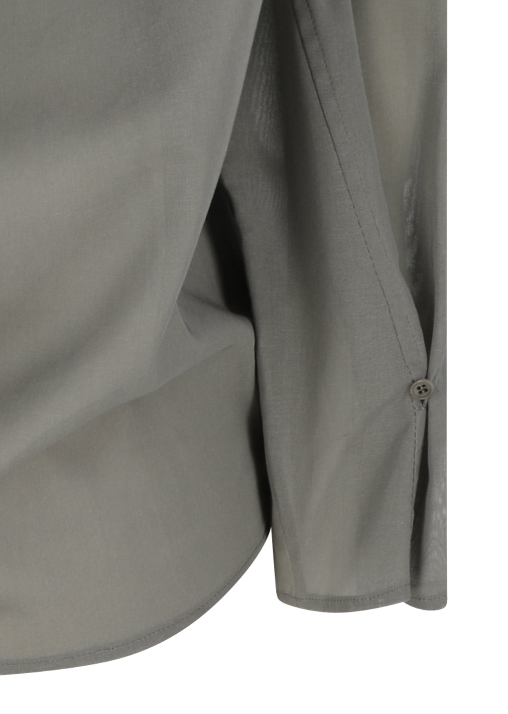 mock neck two way blouse, grey