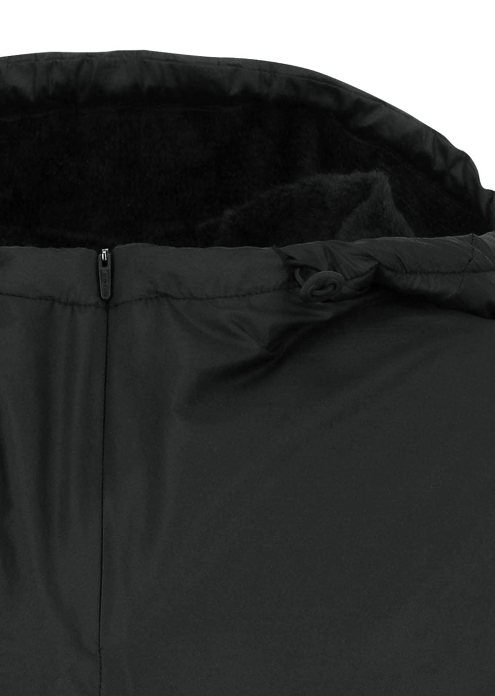 nylon hood anorak, black