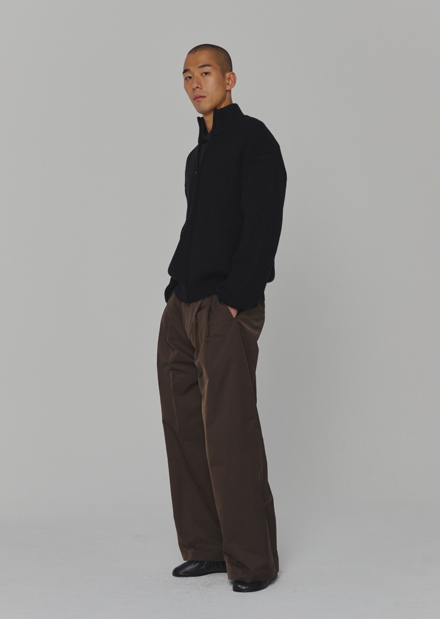 MENS TWO TUCK WIDE PANTS (3COLORS)
