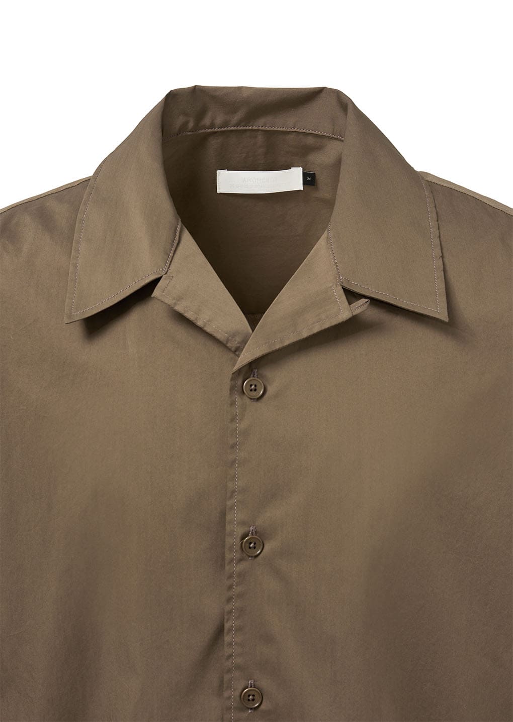 open collar half shirts, brown