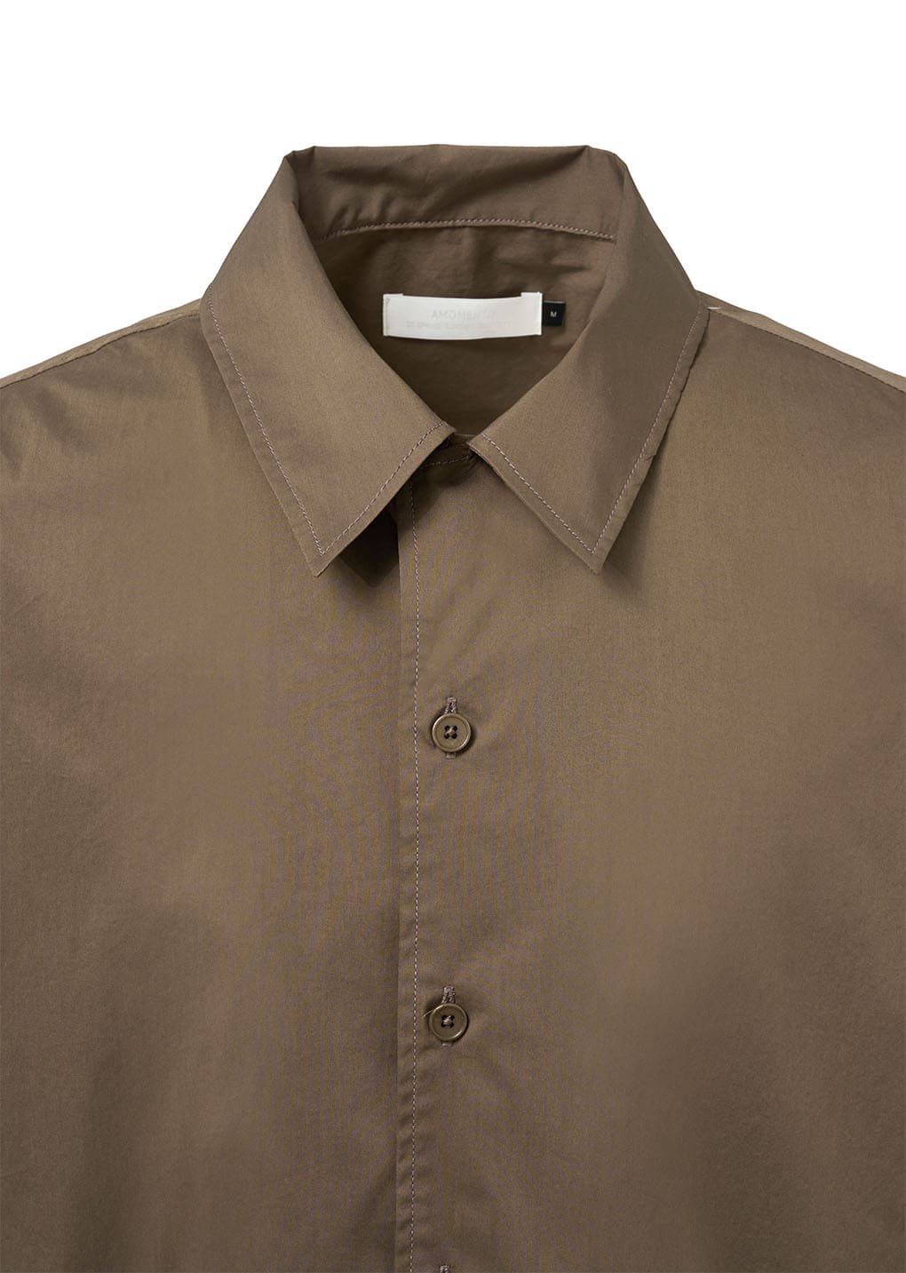 open collar half shirts, brown