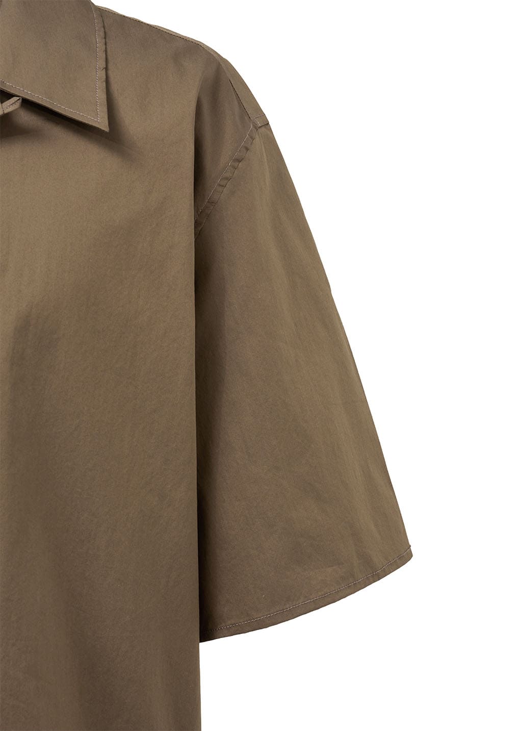 open collar half shirts, brown