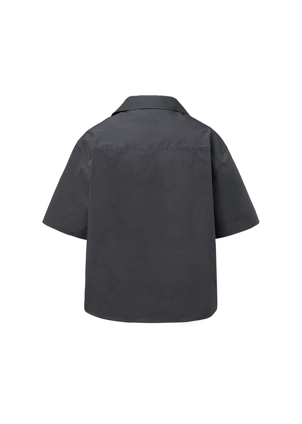 open collar half shirts, charcoal