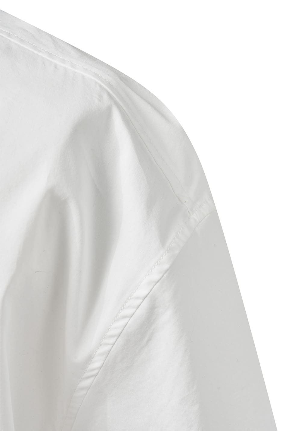 open collar half shirts, white