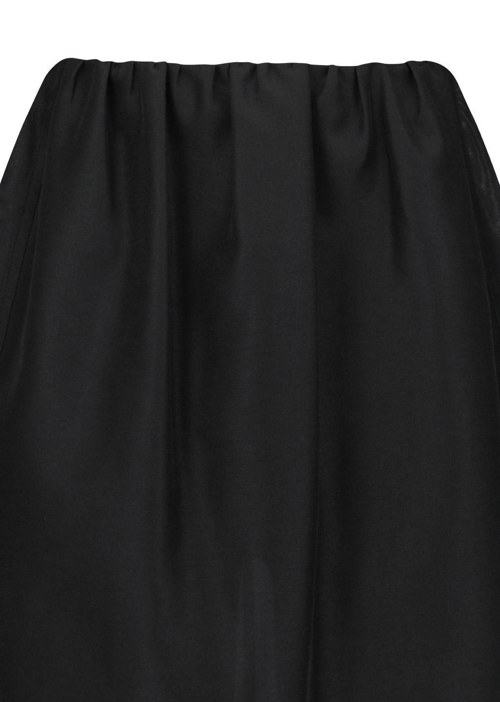organza layered skirt, black