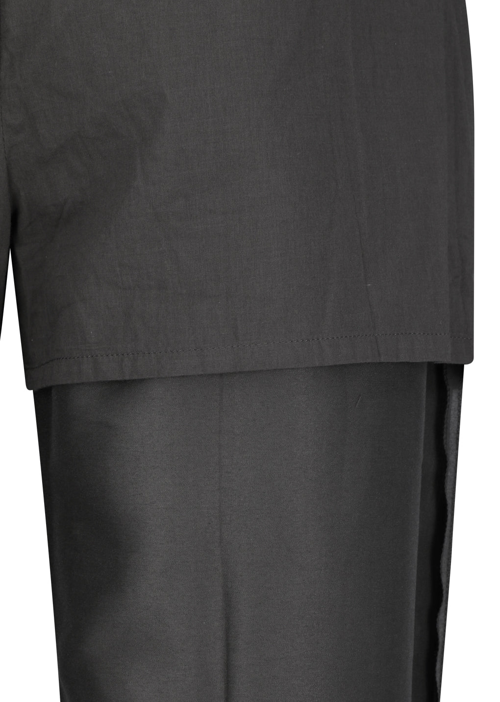 organza structure pants, charcoal