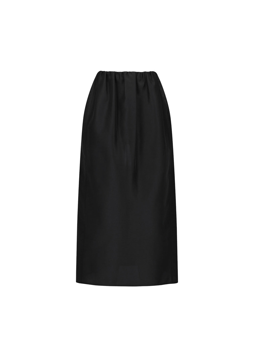 organza layered skirt, black