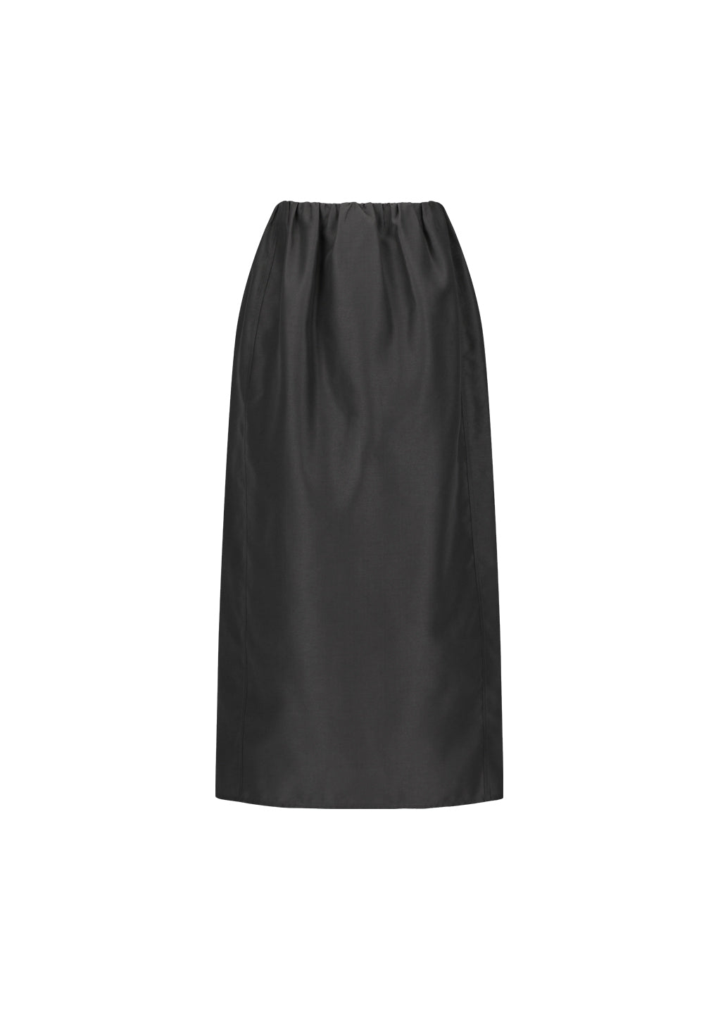 organza layered skirt, charcoal