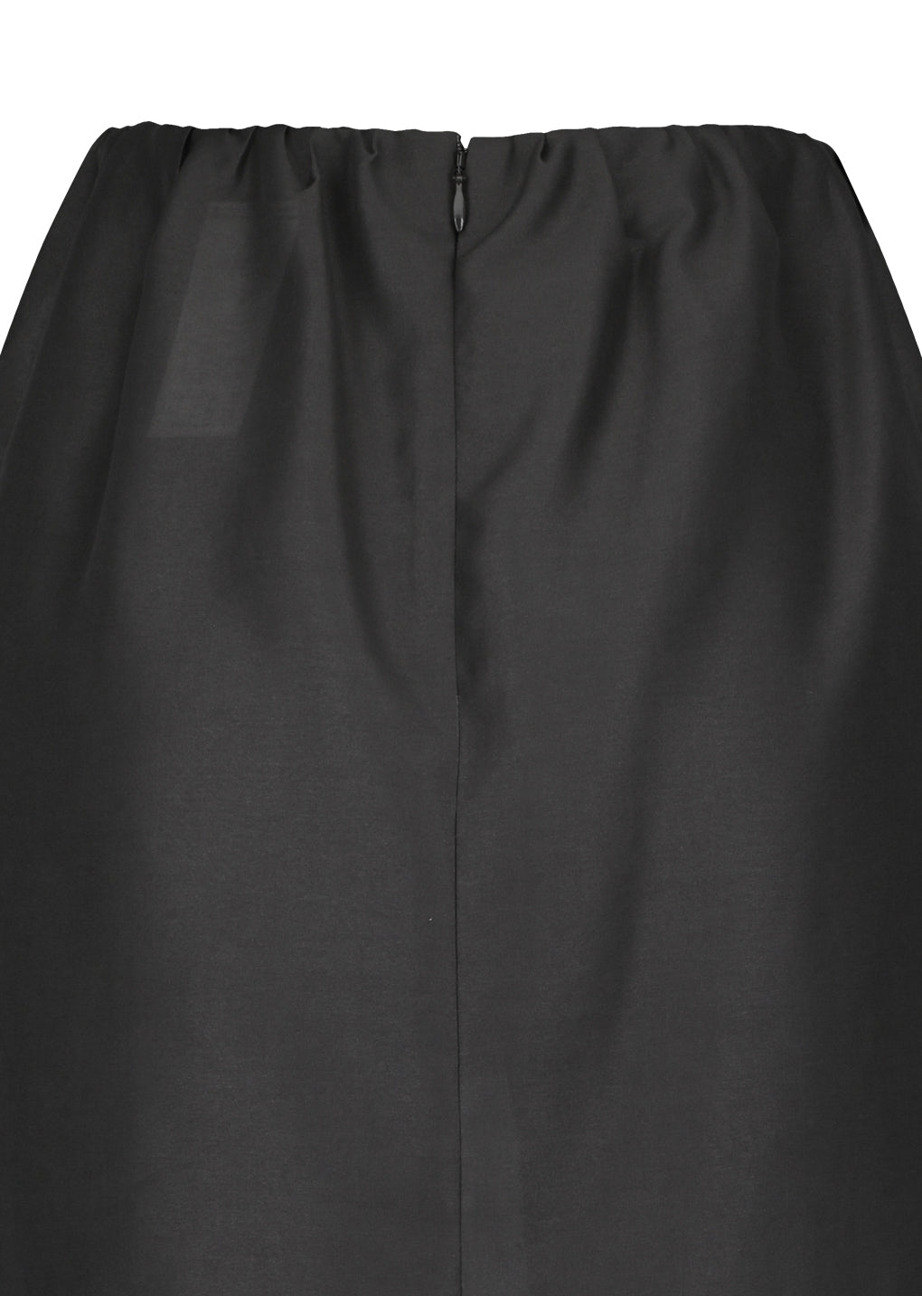 organza layered skirt, charcoal