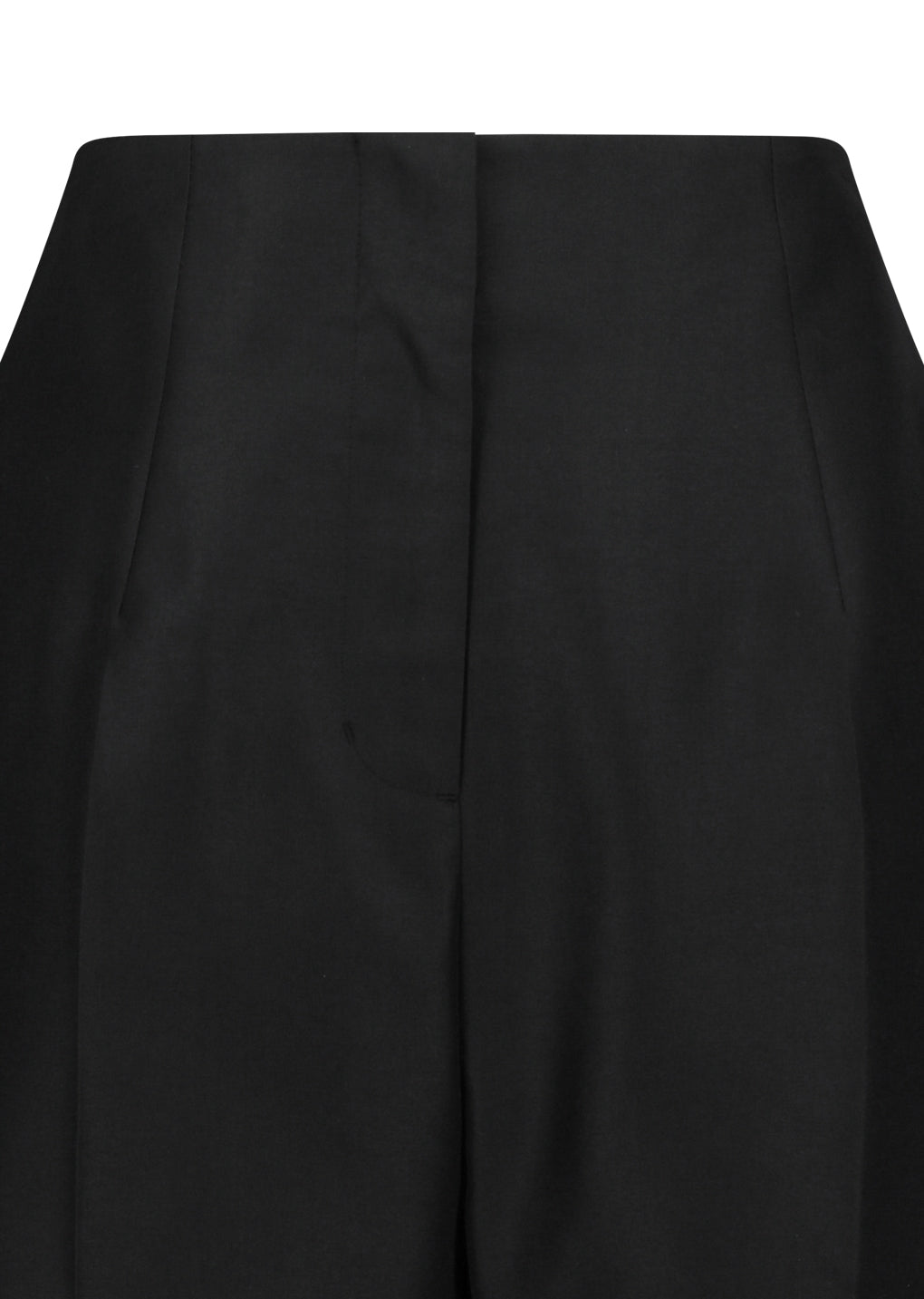 organza structure pants, black