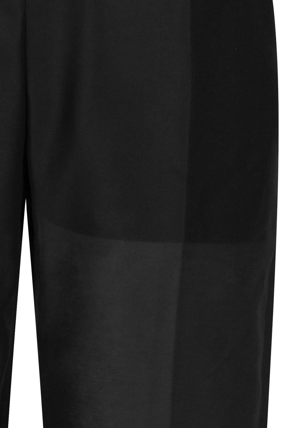 organza structure pants, black