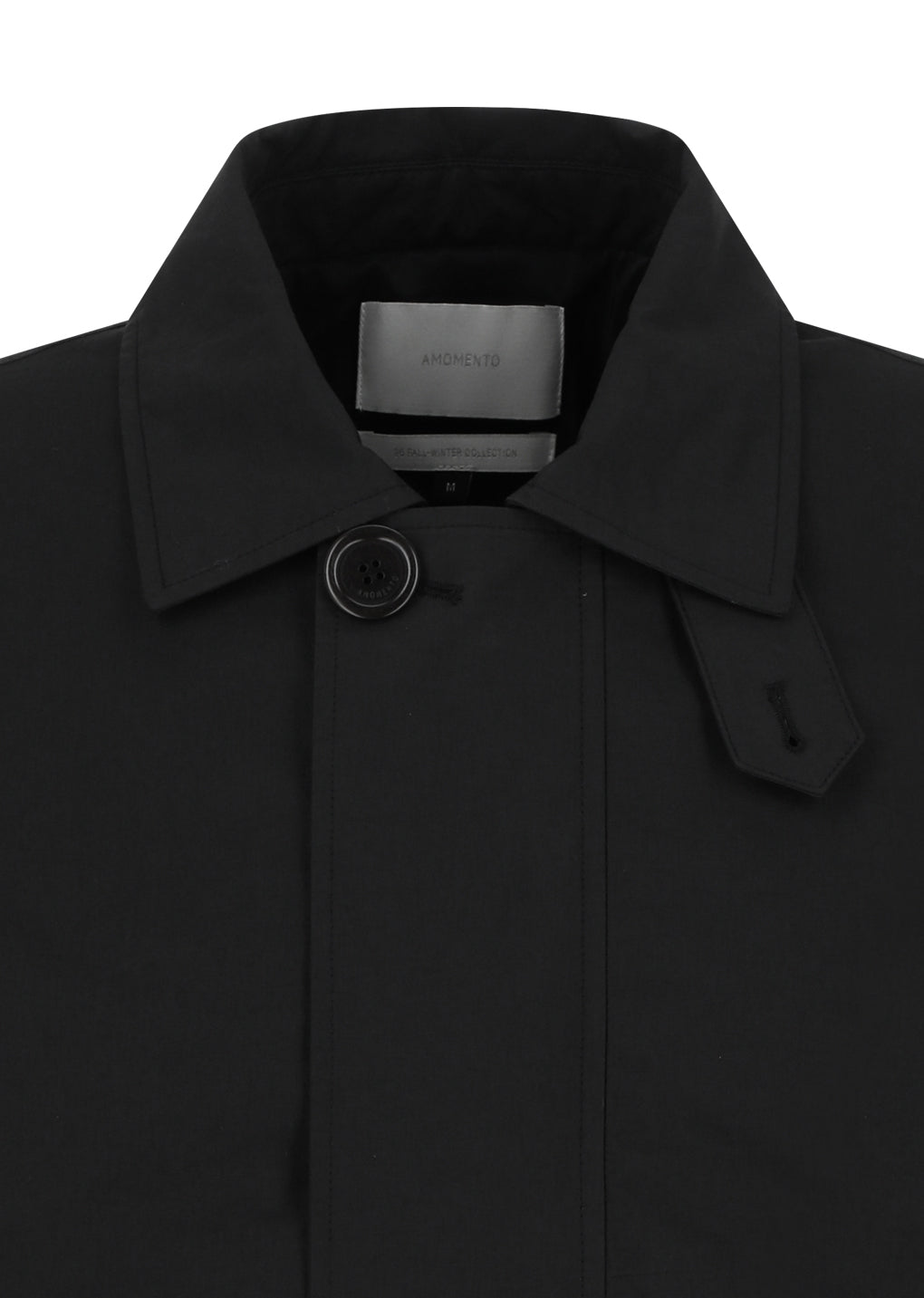 padded cotton nylon jumper, black