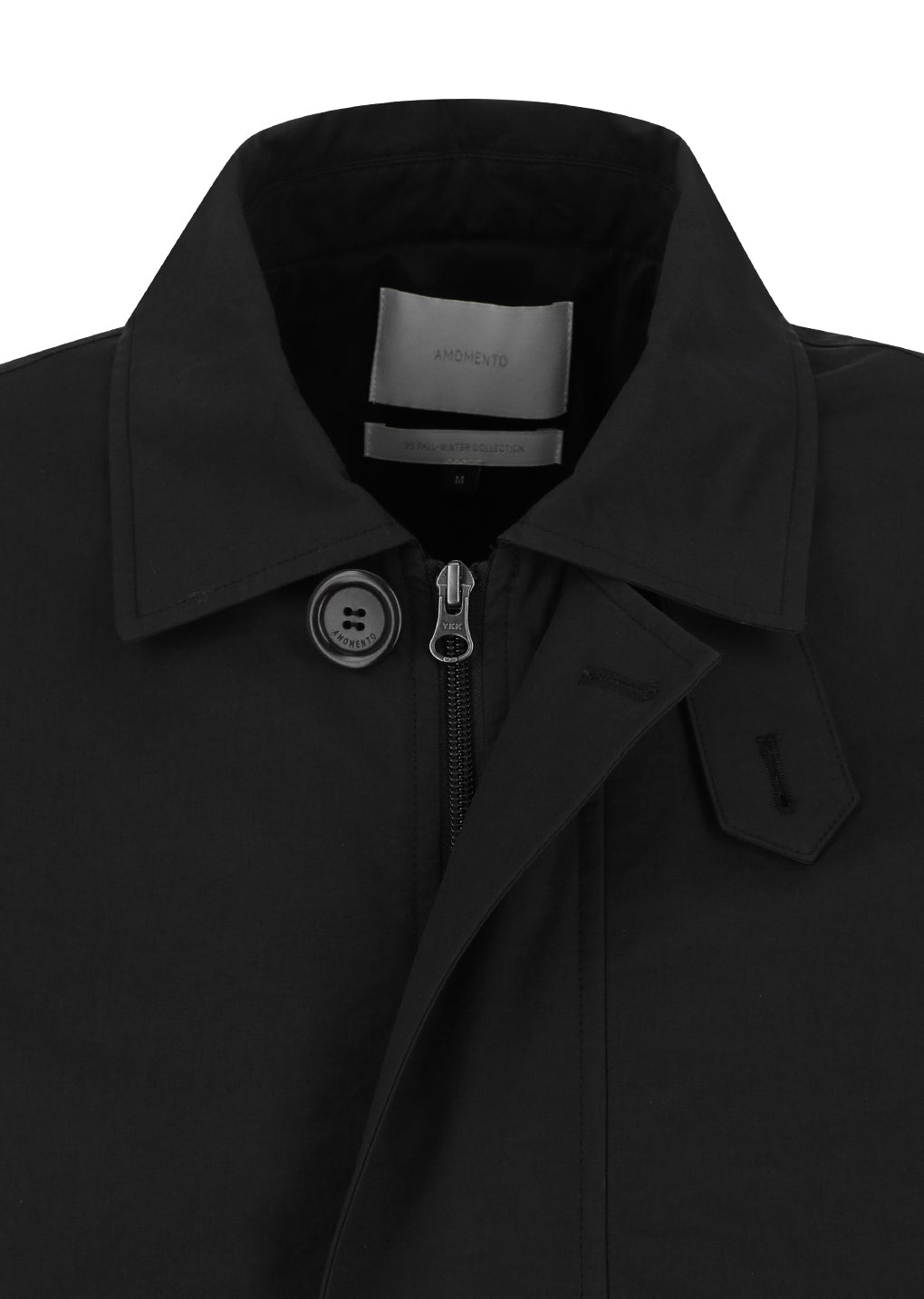 padded cotton nylon jumper, black