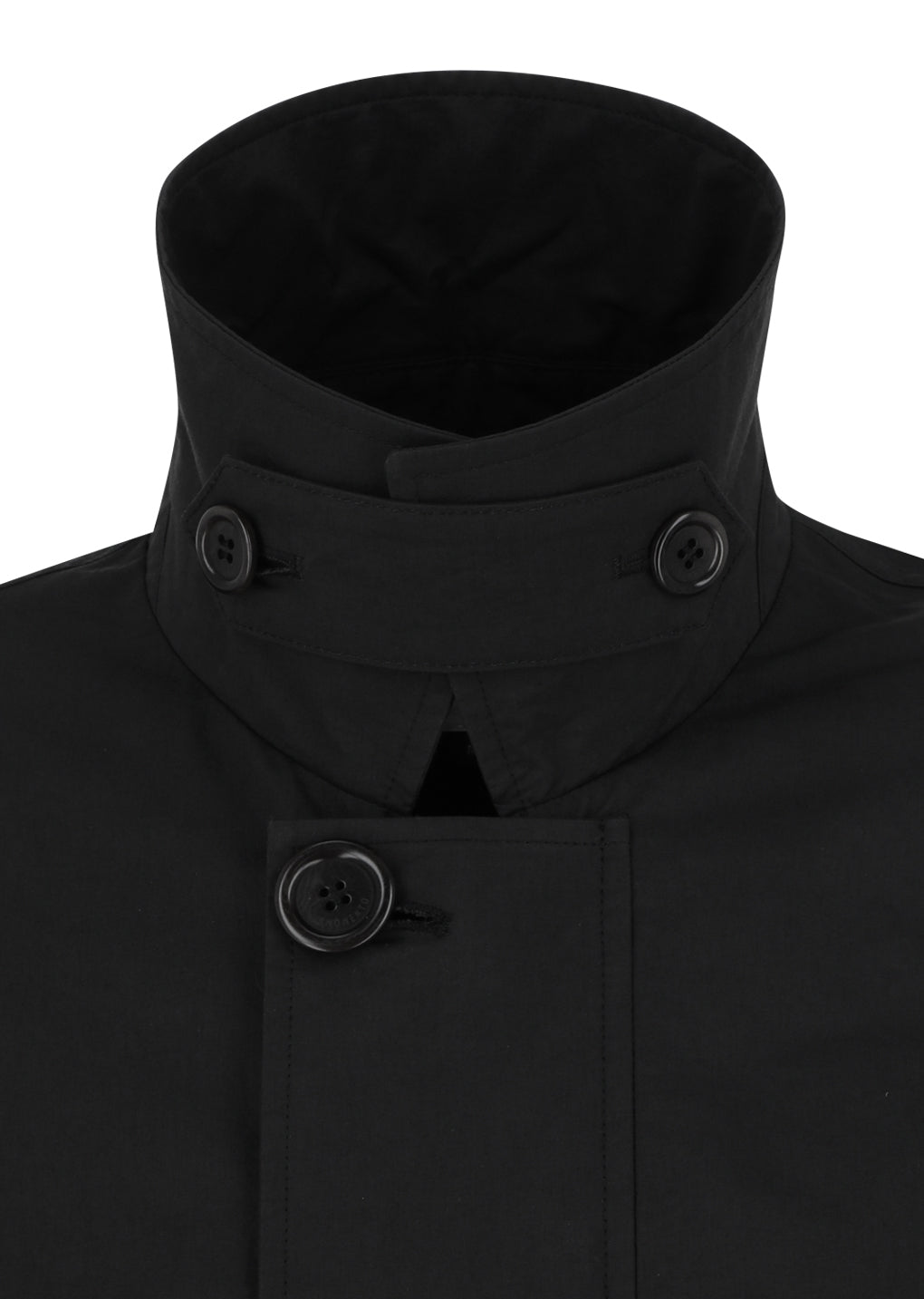 padded cotton nylon jumper, black