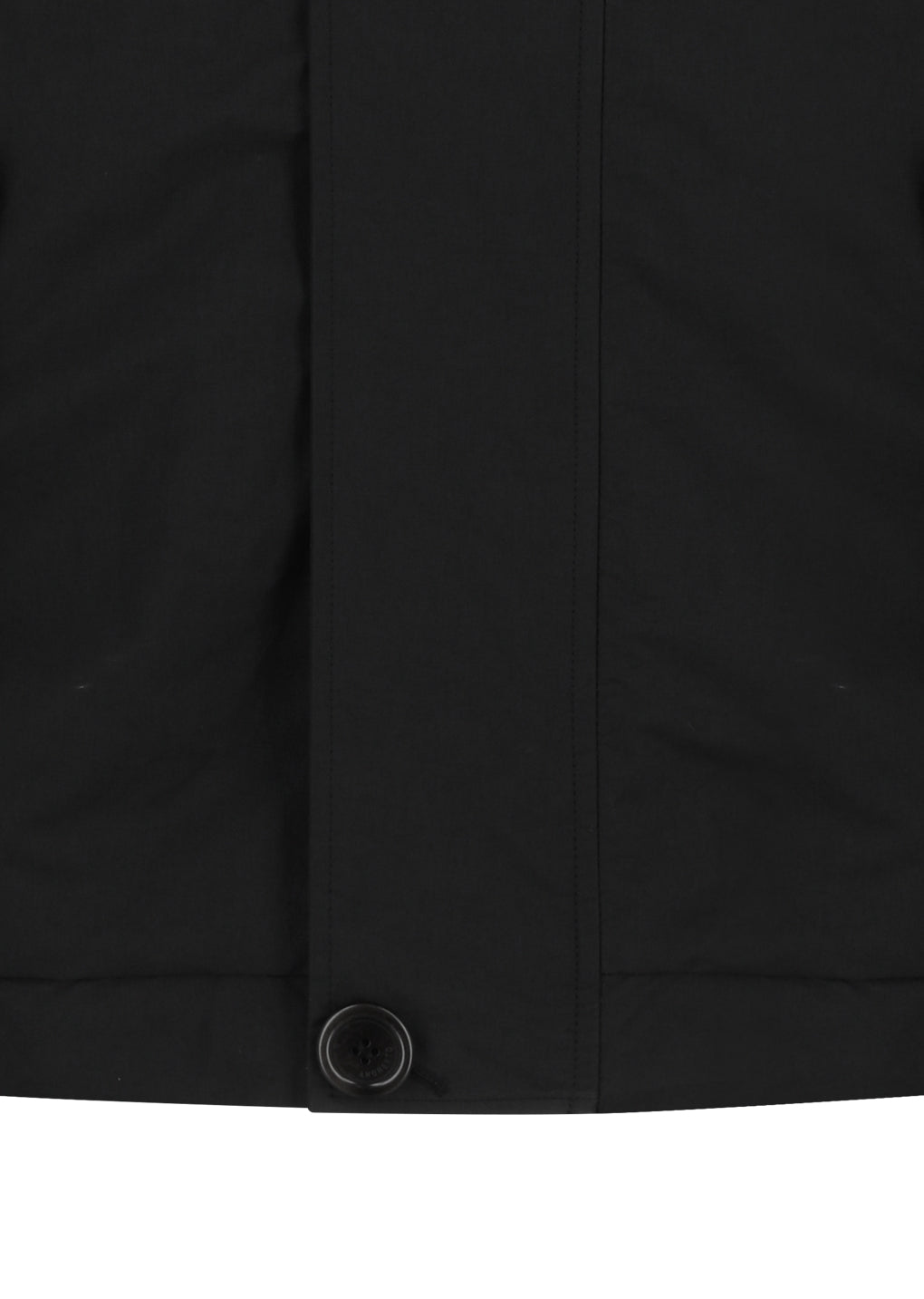 padded cotton nylon jumper, black