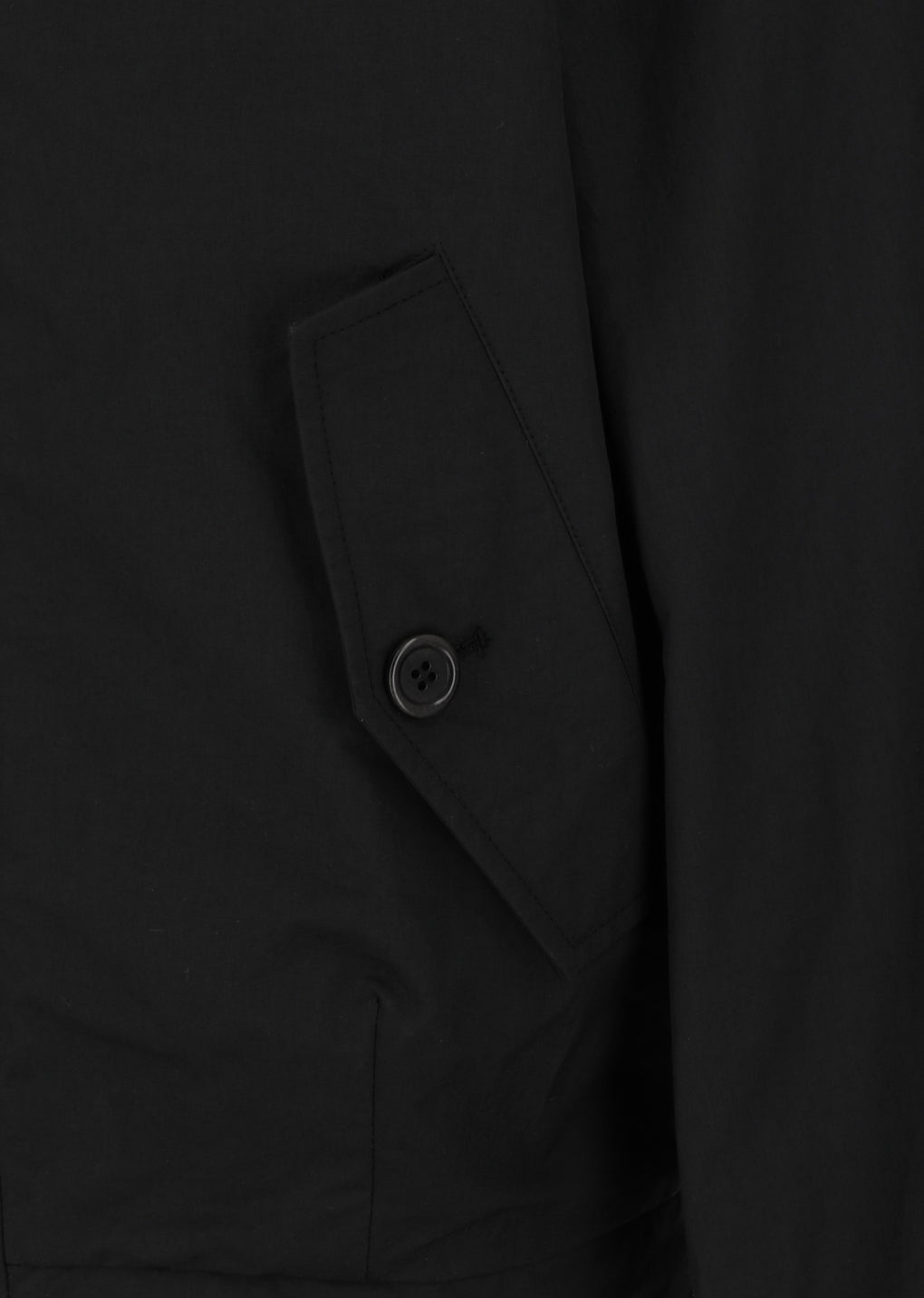 padded cotton nylon jumper, black