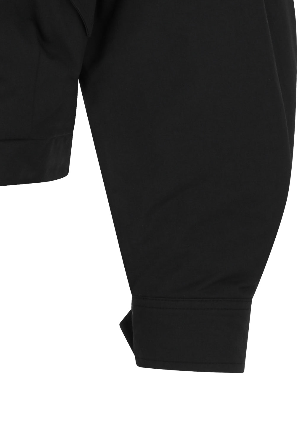padded cotton nylon jumper, black