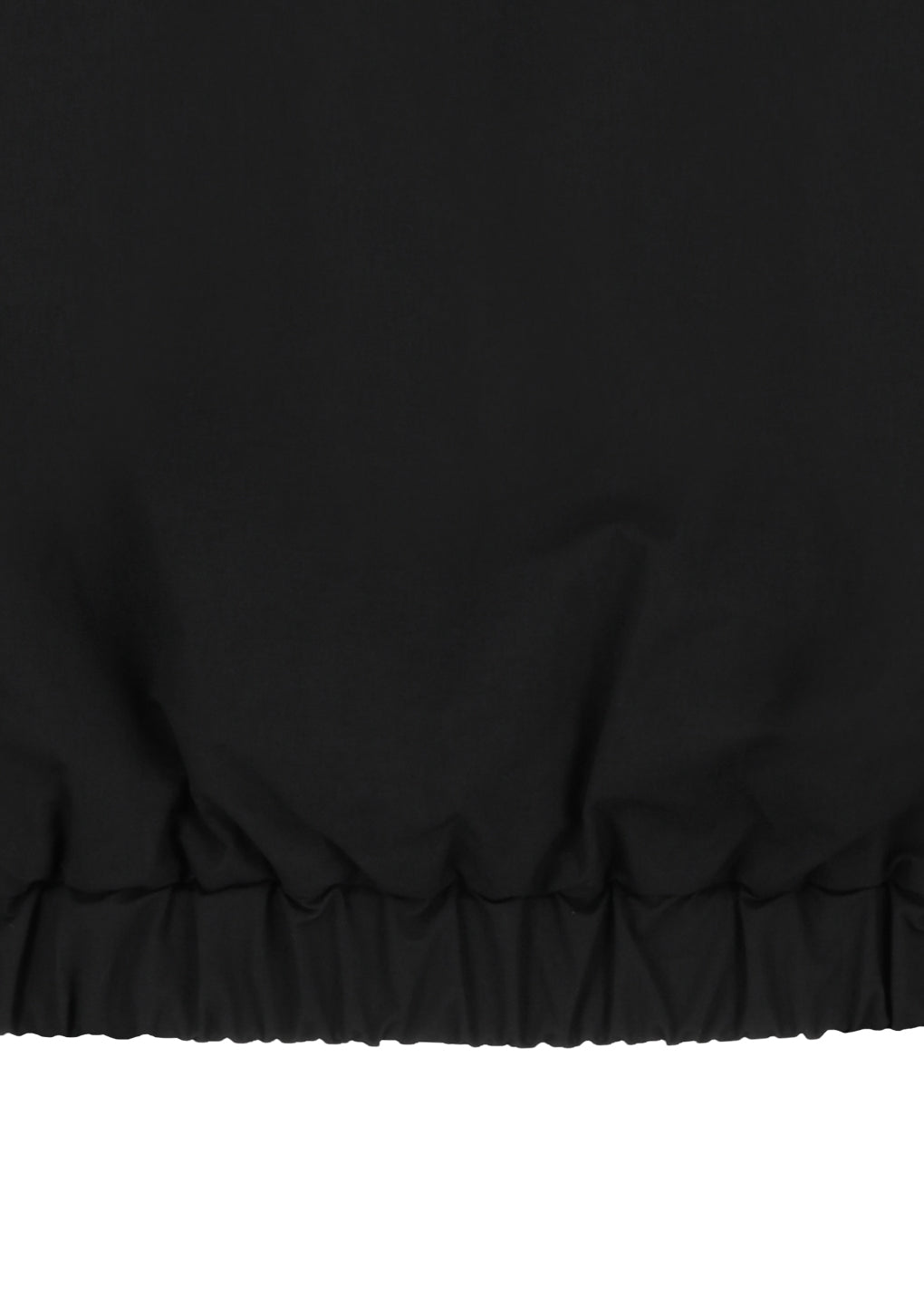 padded cotton nylon jumper, black
