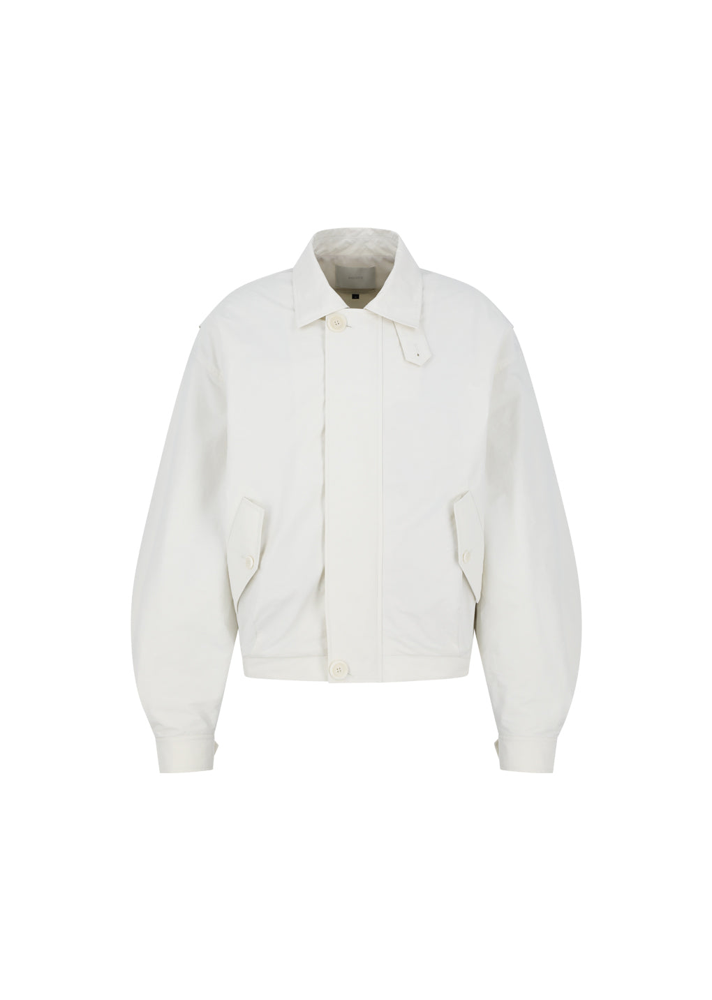padded cotton nylon jumper, ecru