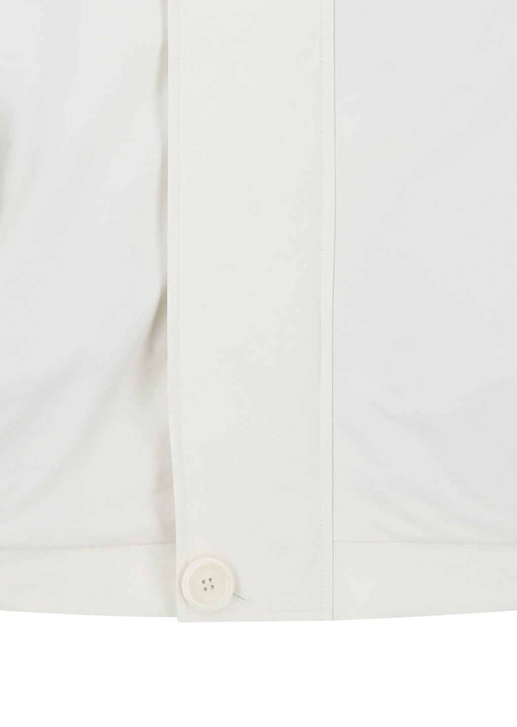 padded cotton nylon jumper, ecru