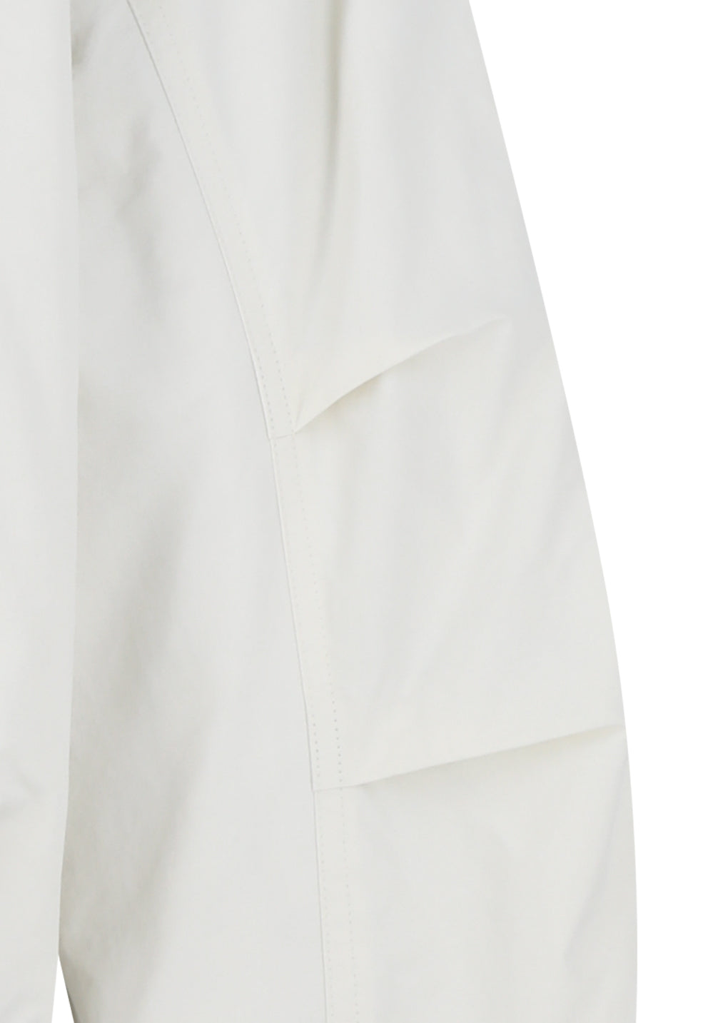 padded cotton nylon jumper, ecru