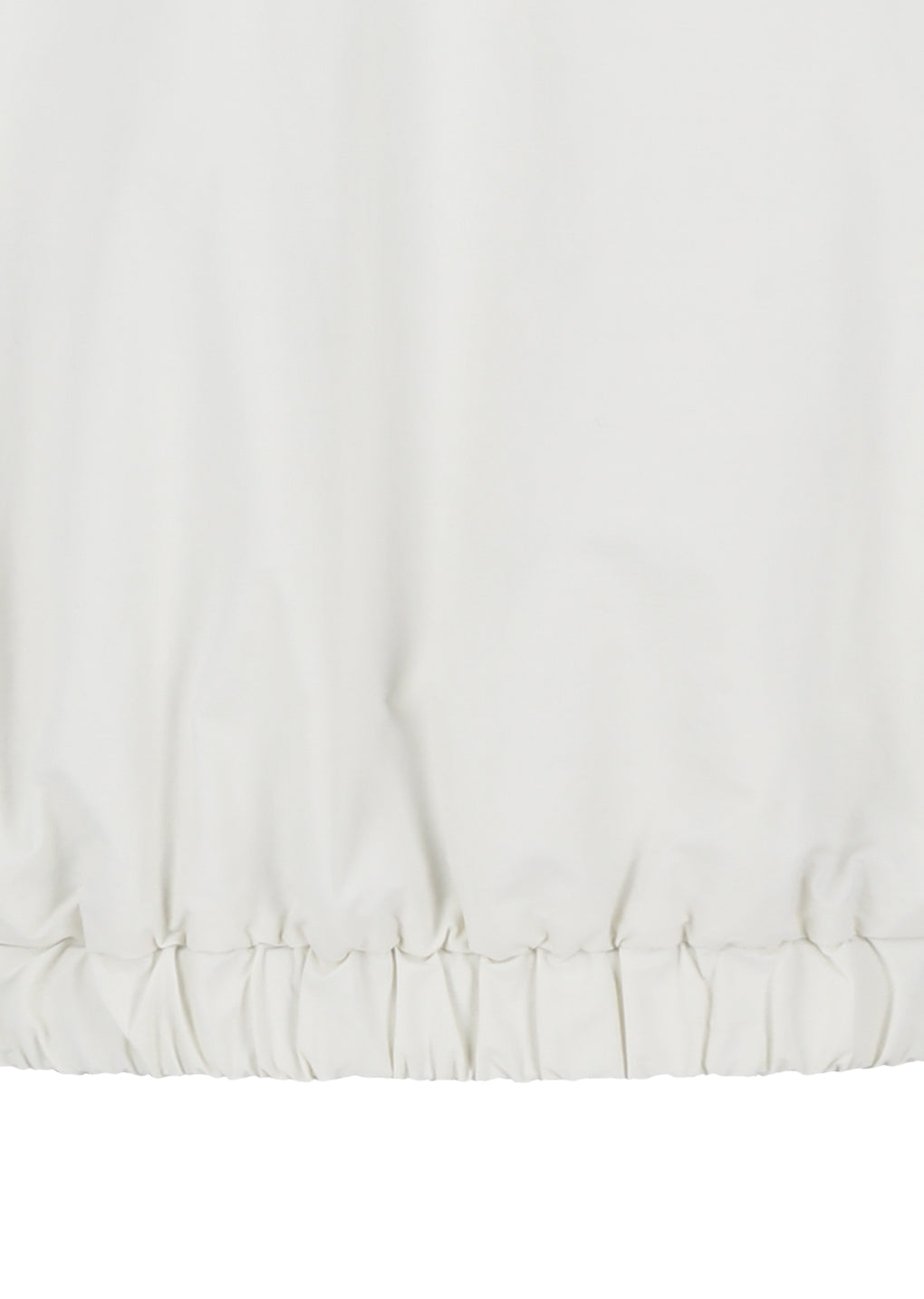 padded cotton nylon jumper, ecru