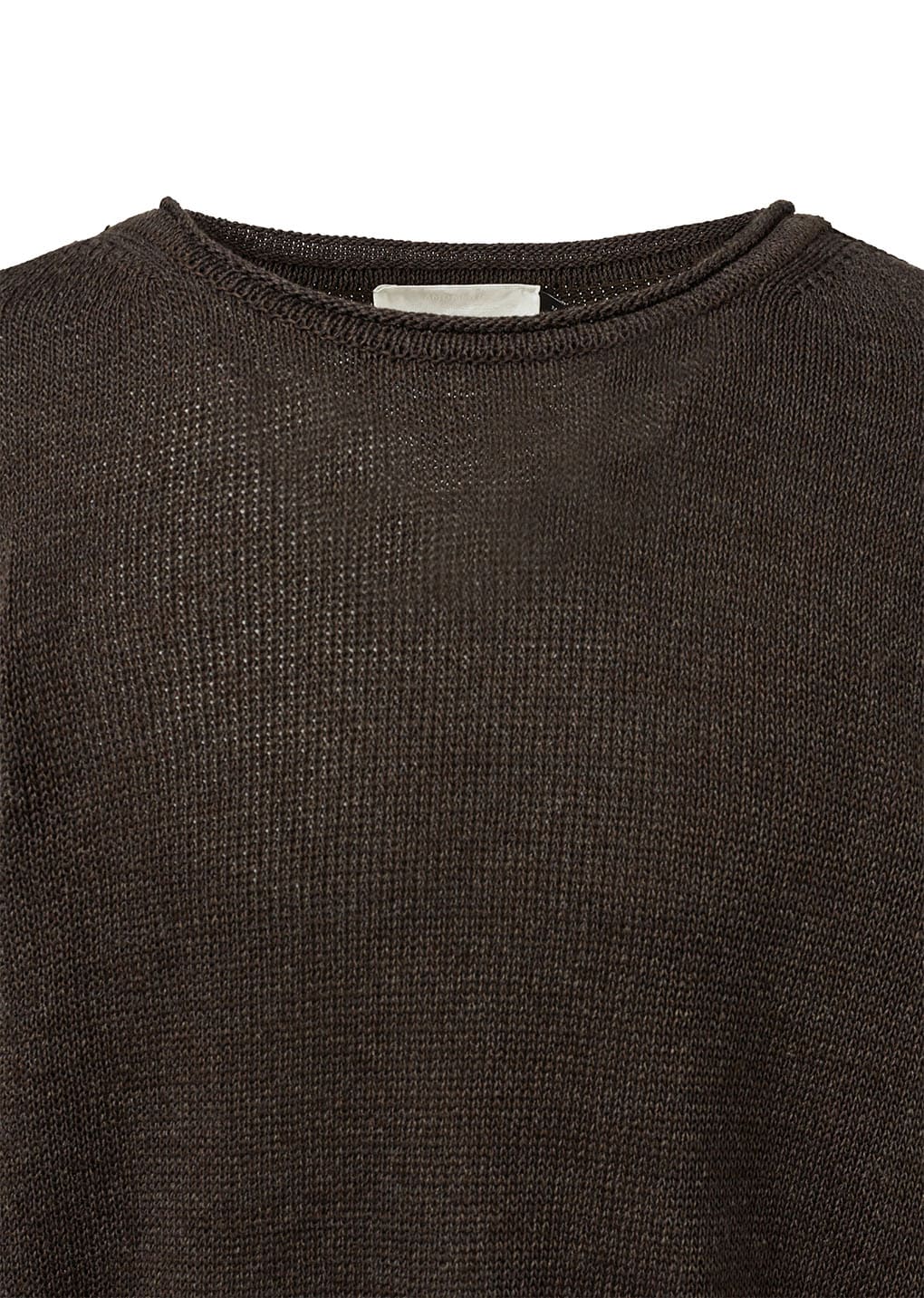 paper yarn pullover, dark brown