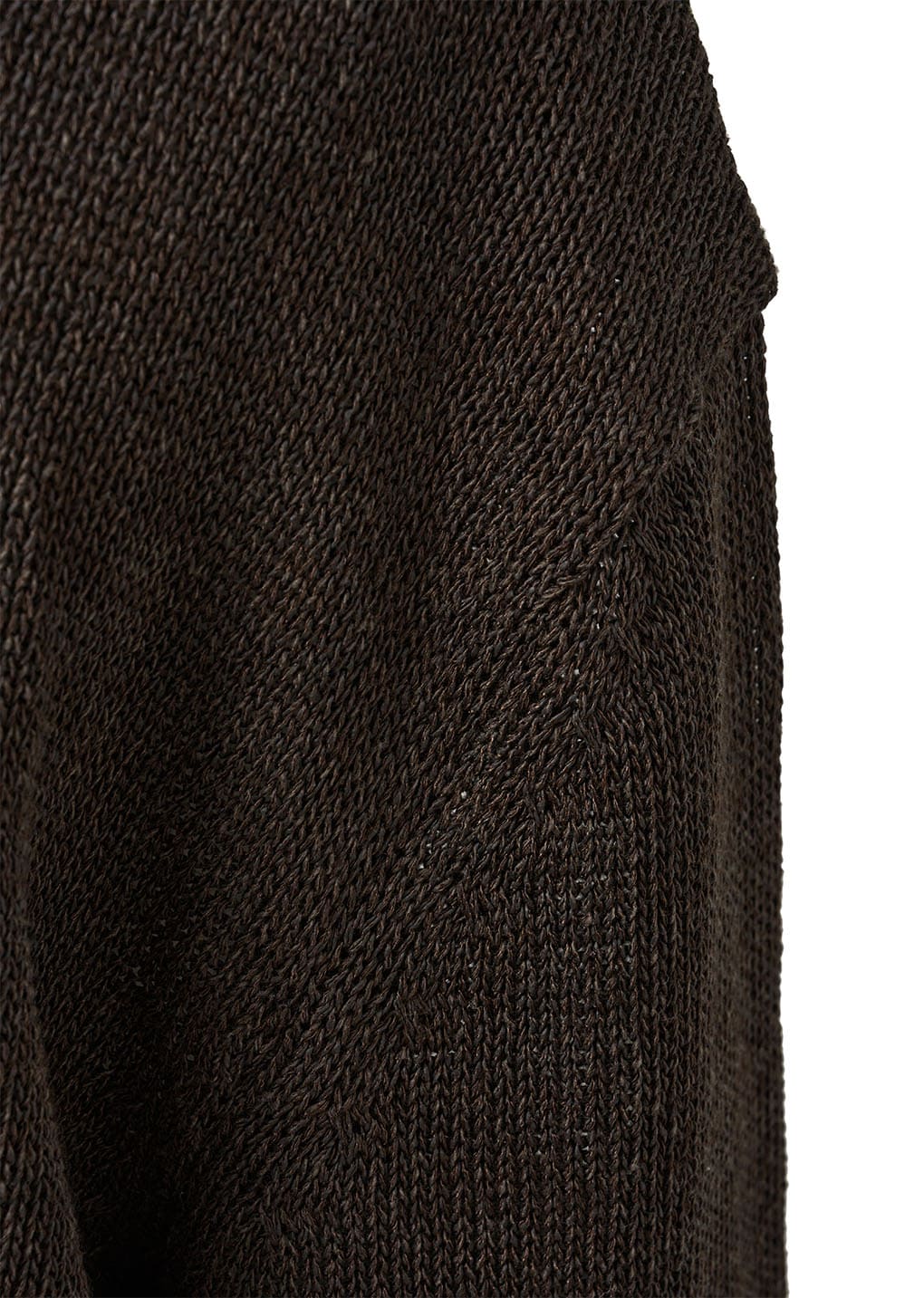 paper yarn pullover, dark brown