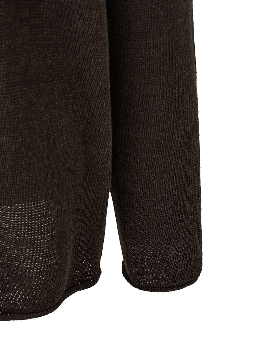 paper yarn pullover, dark brown