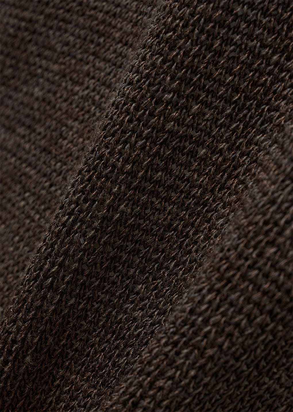 paper yarn pullover, dark brown