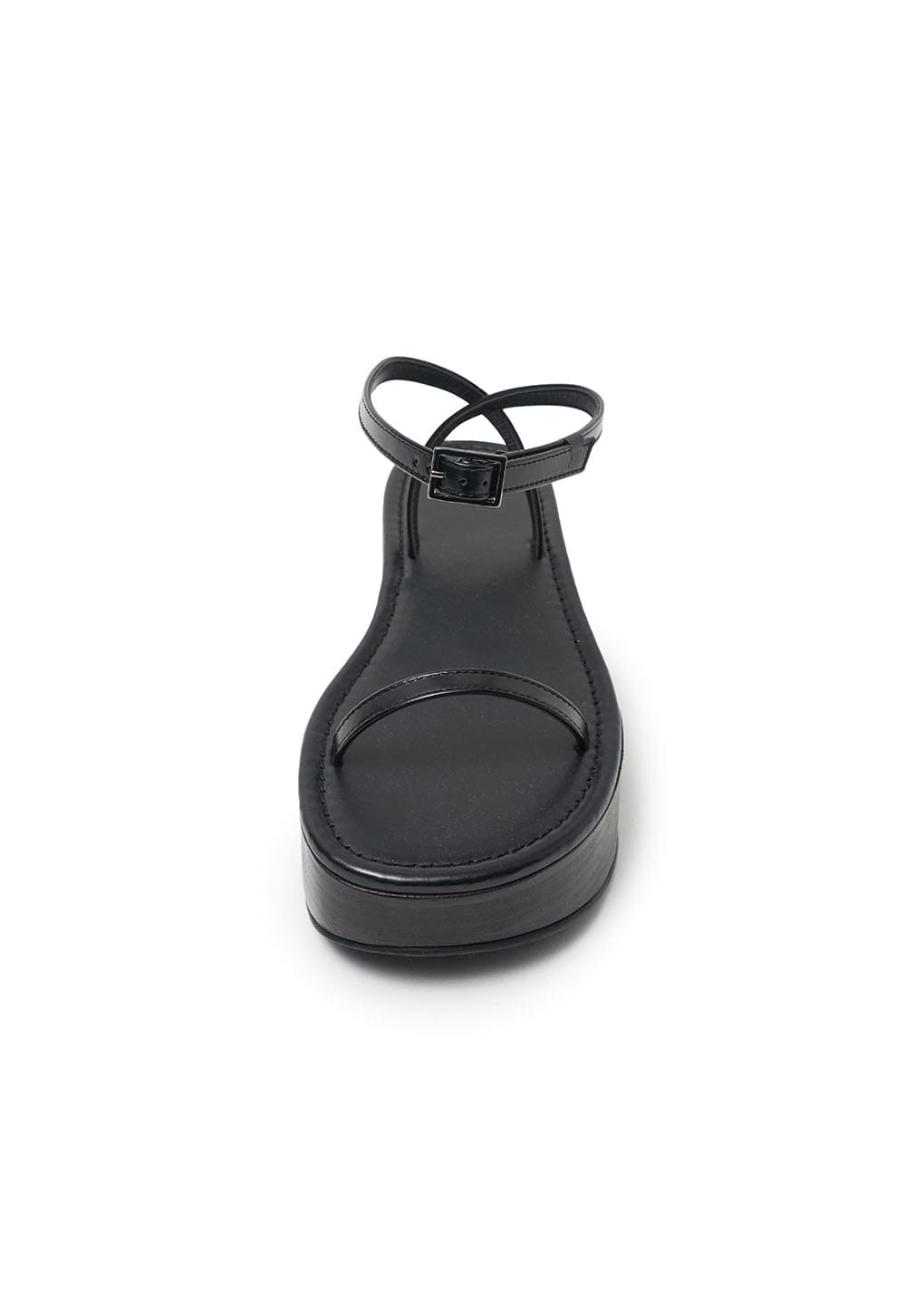 platform sandals, black