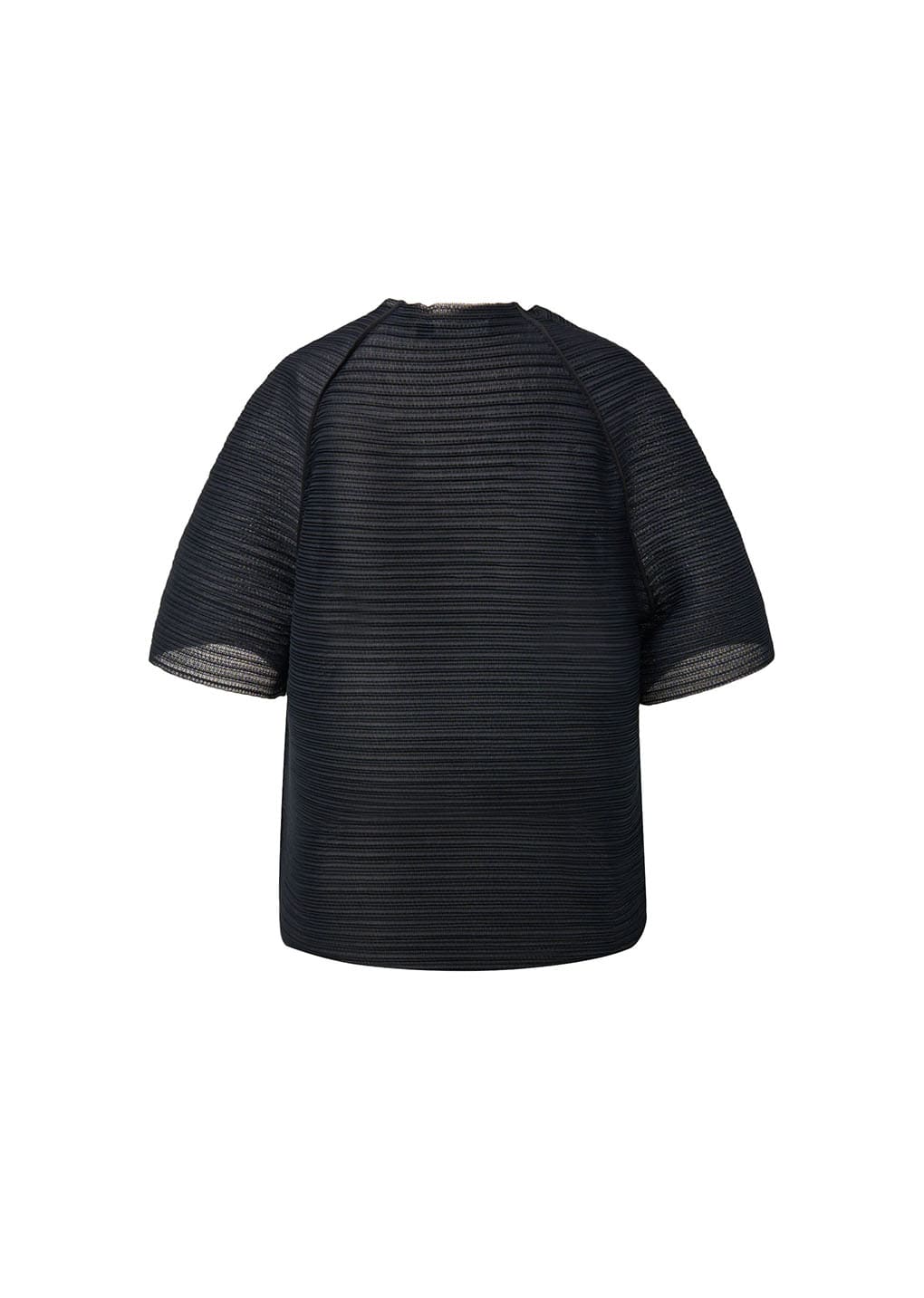 pleats raglan top, black