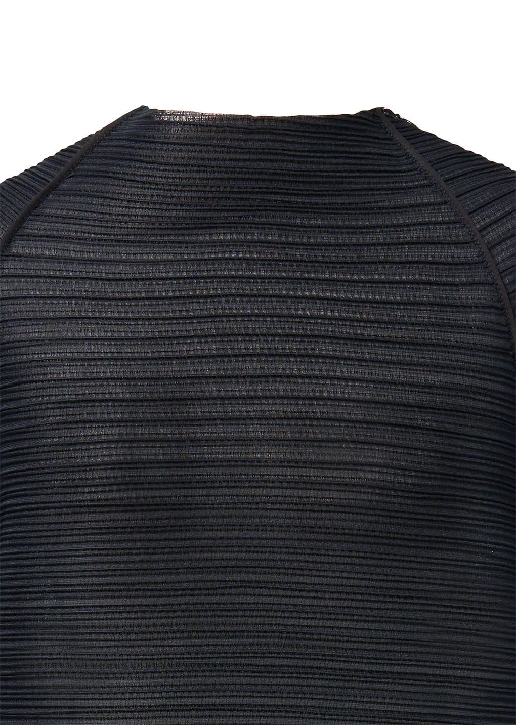 pleats raglan top, black