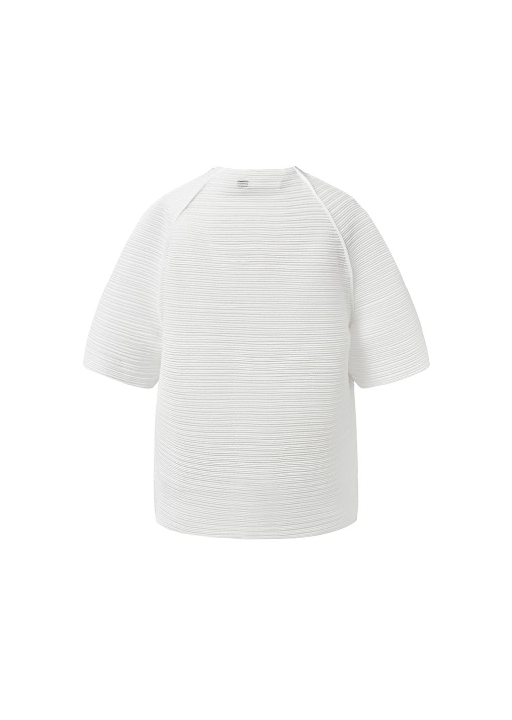 pleats raglan top, white