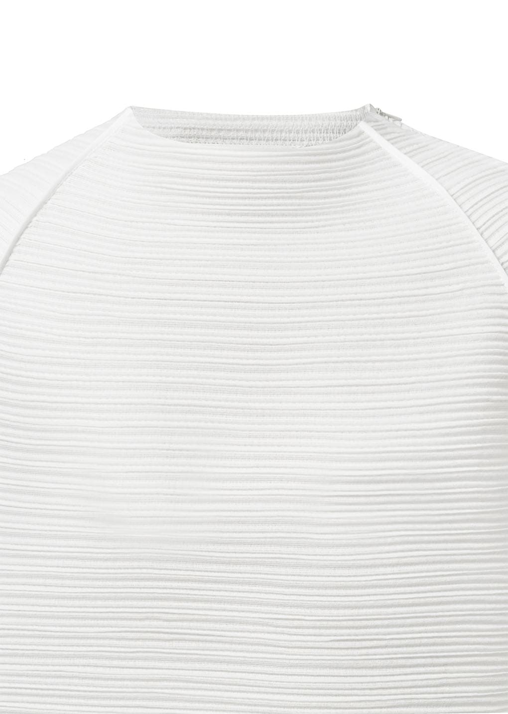 pleats raglan top, white