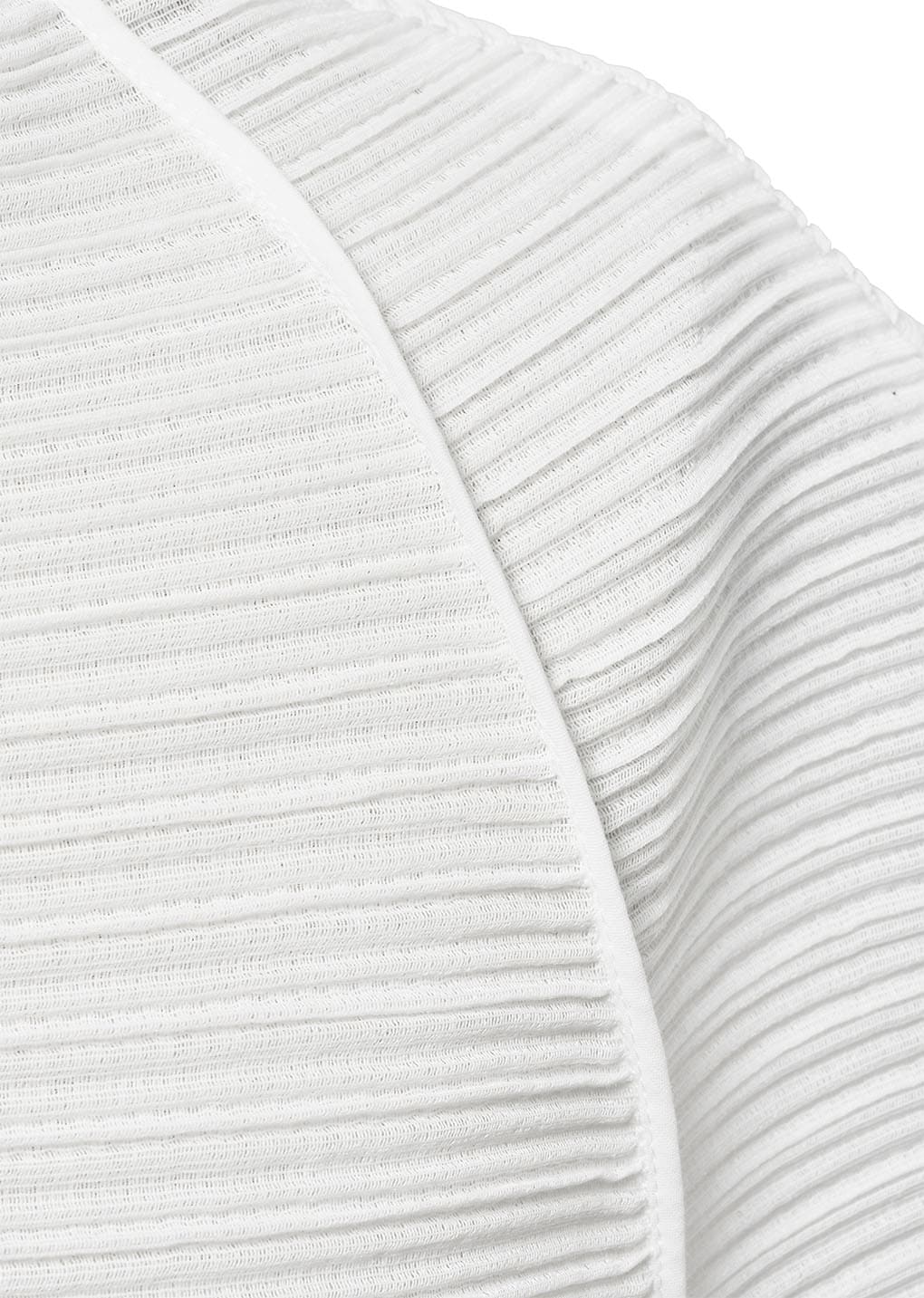 pleats raglan top, white
