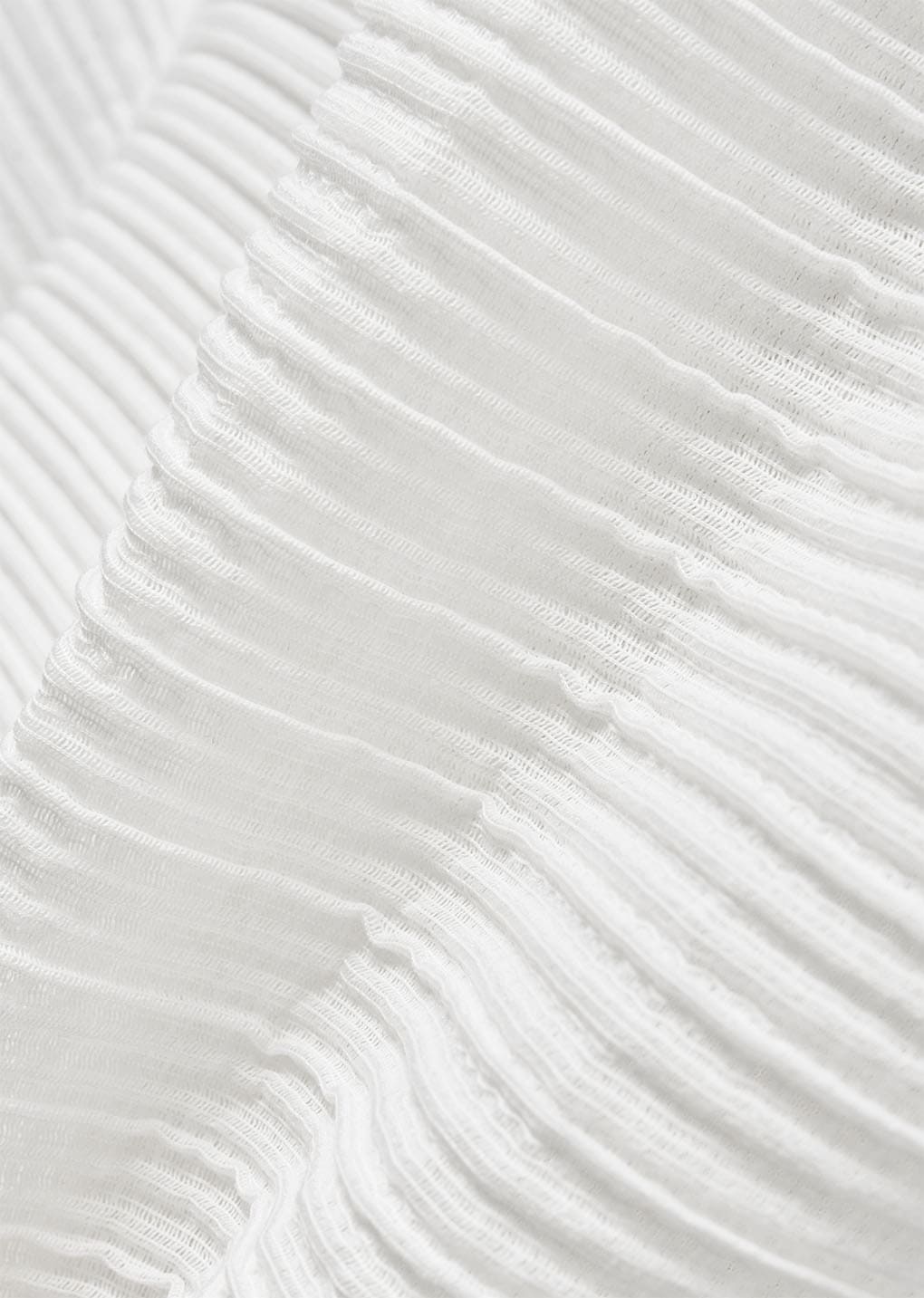 pleats raglan top, white