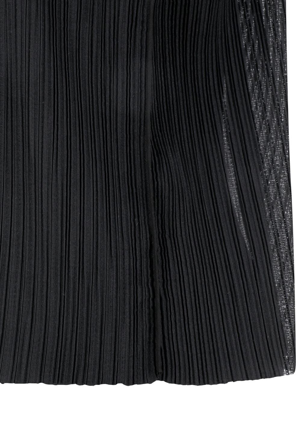 pleats zip up jumper, black