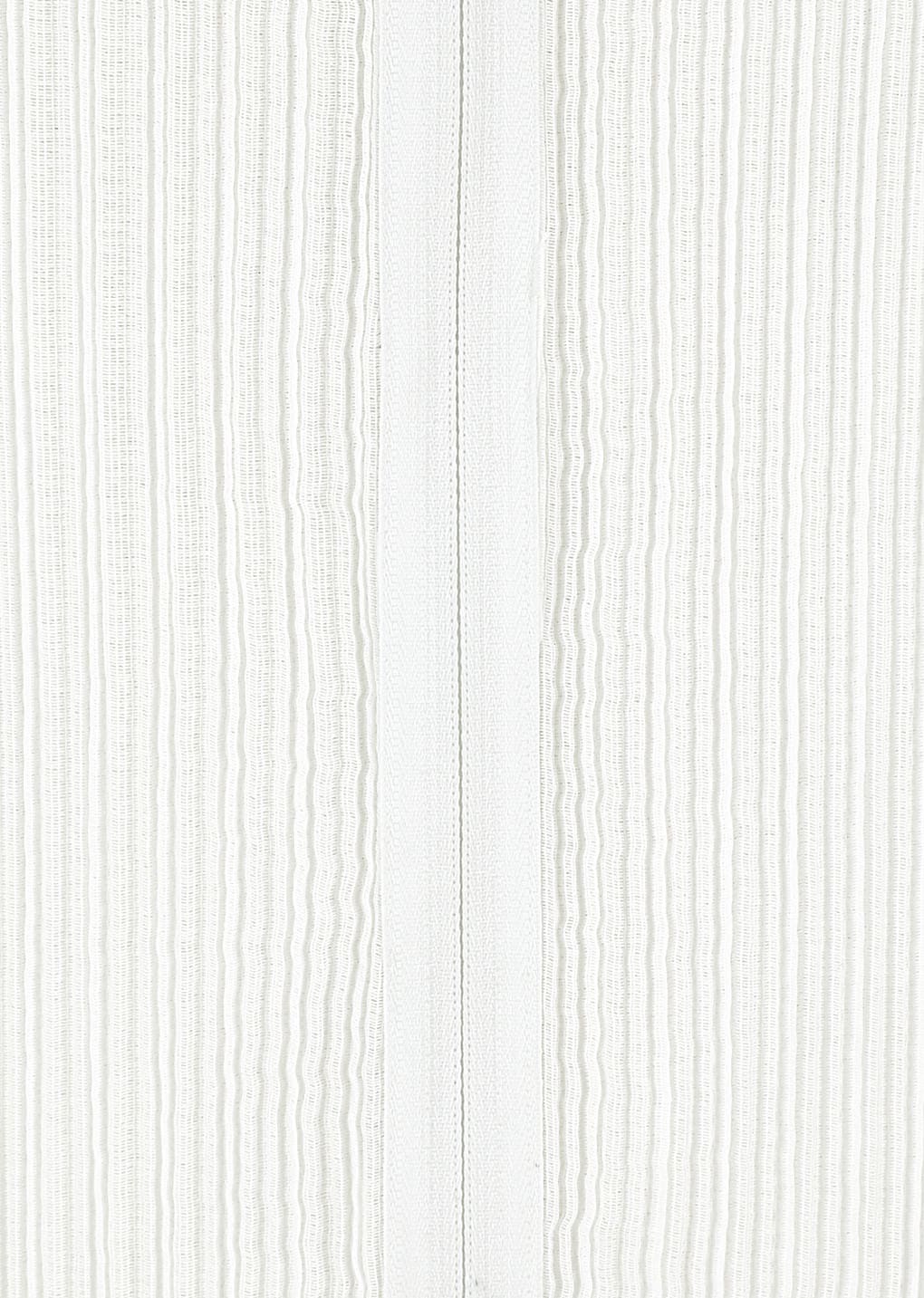 pleats zip up jumper, white