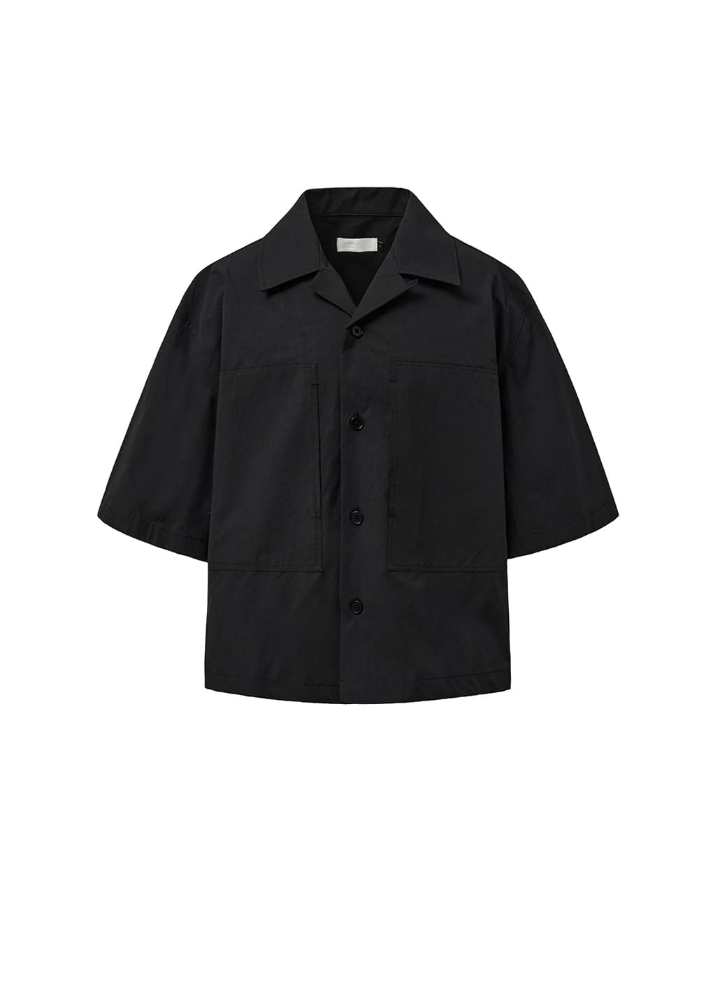 POCKET HALF SHIRTS, BLACK