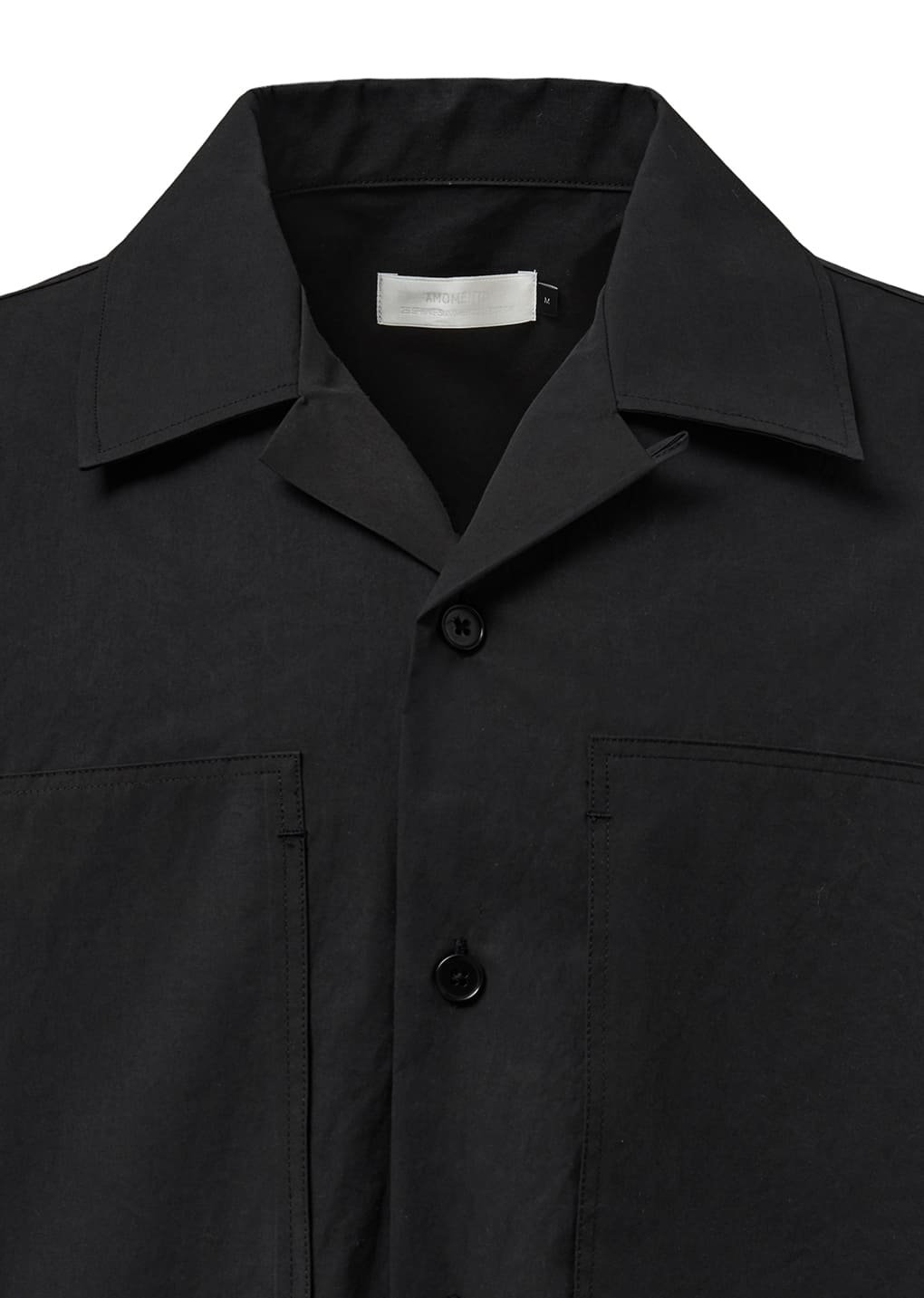 POCKET HALF SHIRTS, BLACK